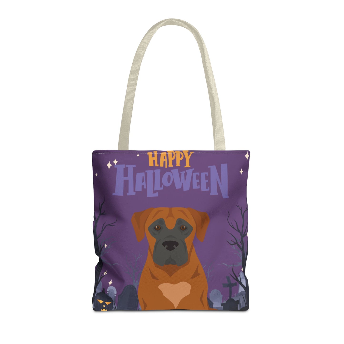 Boerboel Dog Happy Halloween Tote Bag 16x16