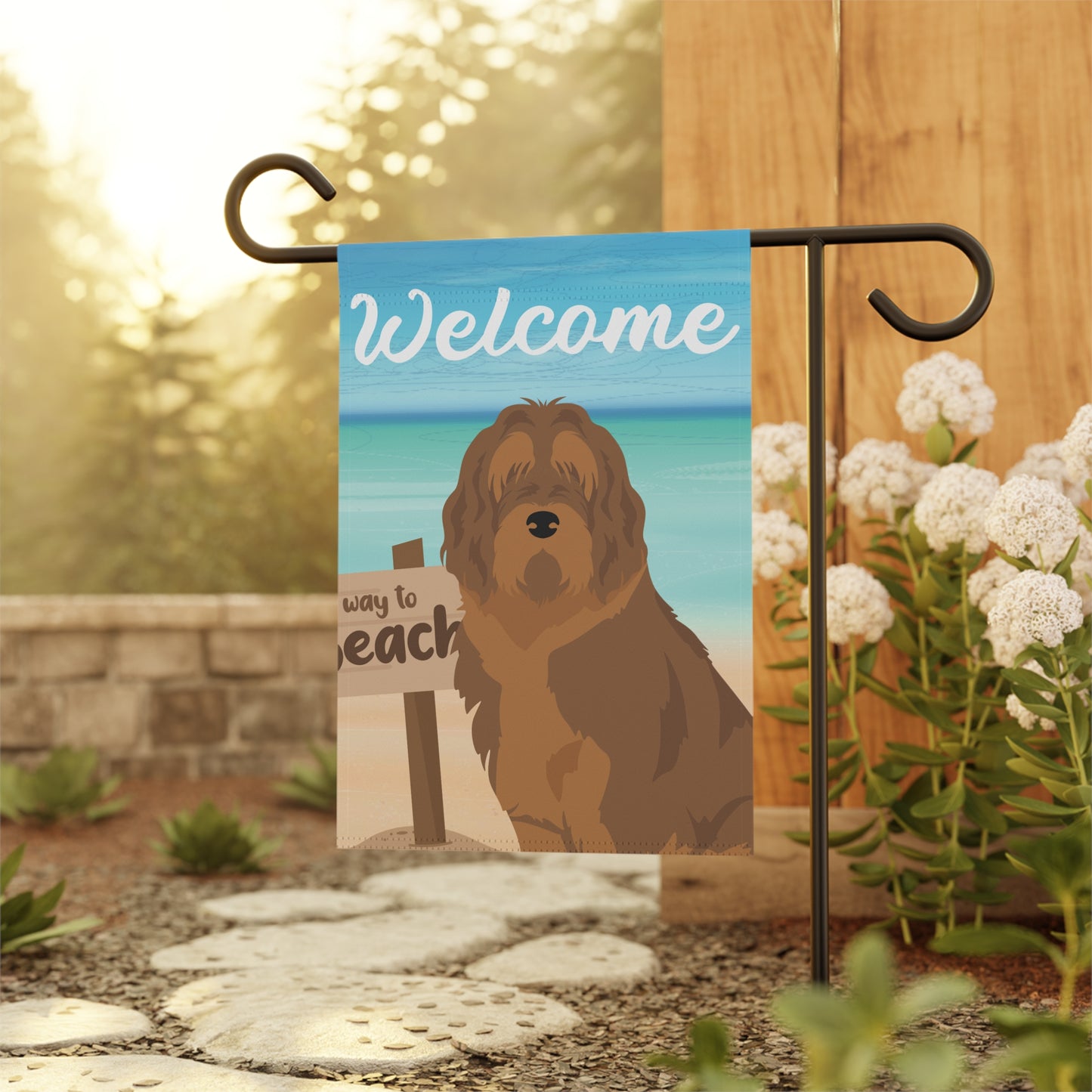 Otterhound Dog Garden Flag
