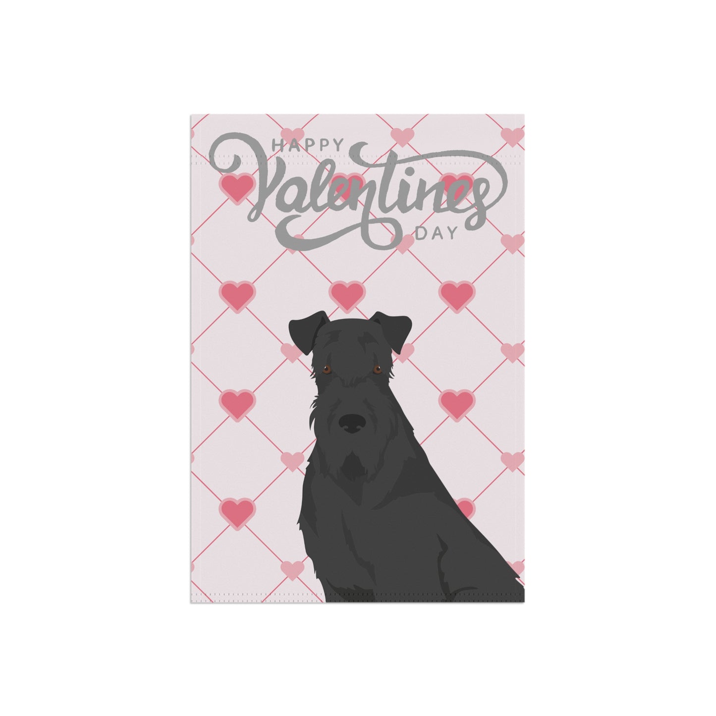 Kerry Blue Terrier Dog Valentines Day Garden Flag