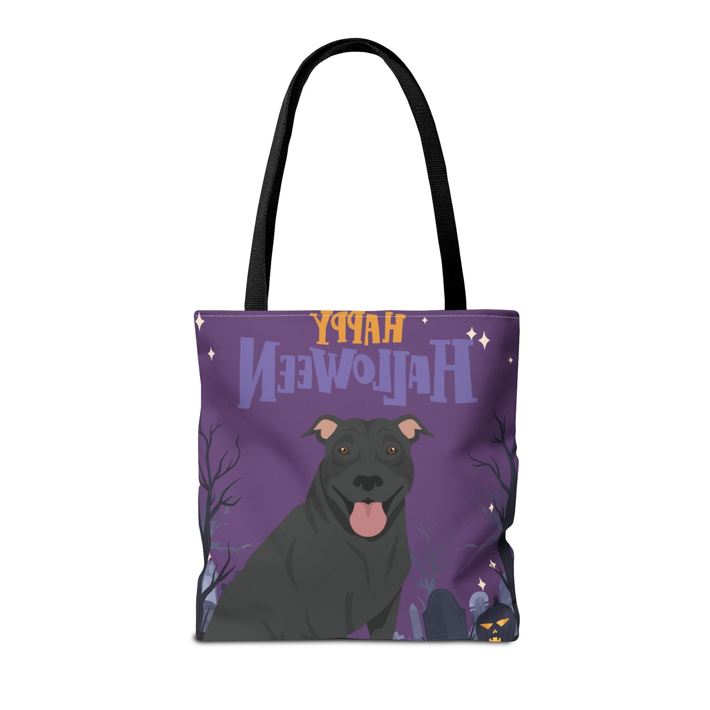 Pit Bull Dog Happy Halloween Tote Bag 16x16