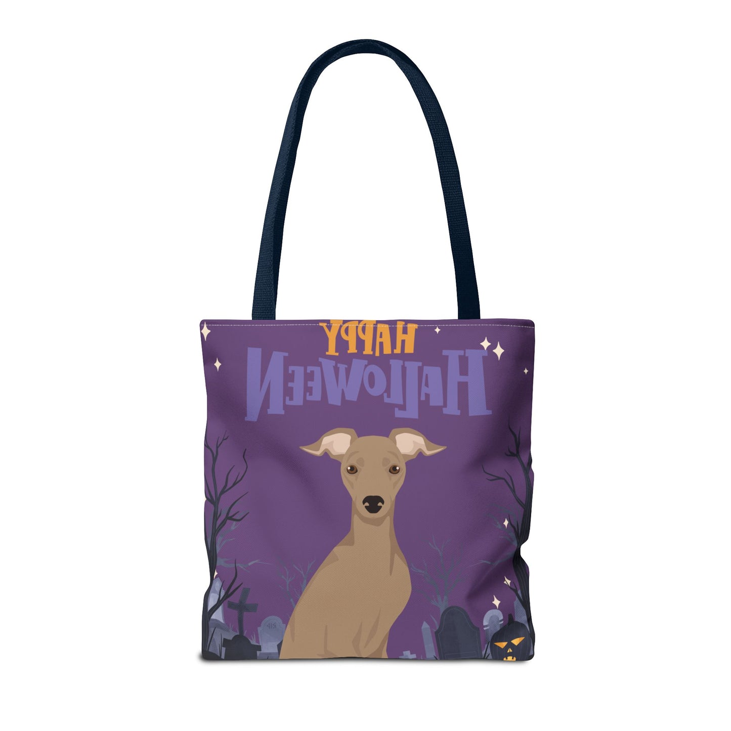 Italian Greyhound Dog Happy Halloween Tote Bag 16x16