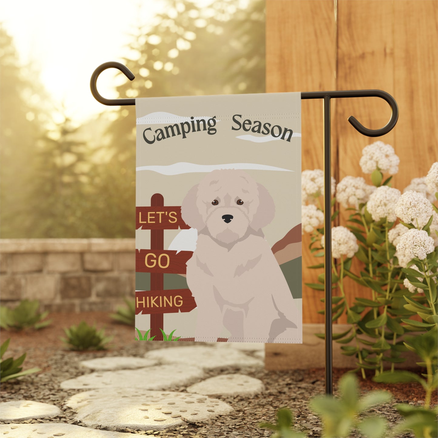 Lagotto Gomagnolo Dog Camping Garden Flag