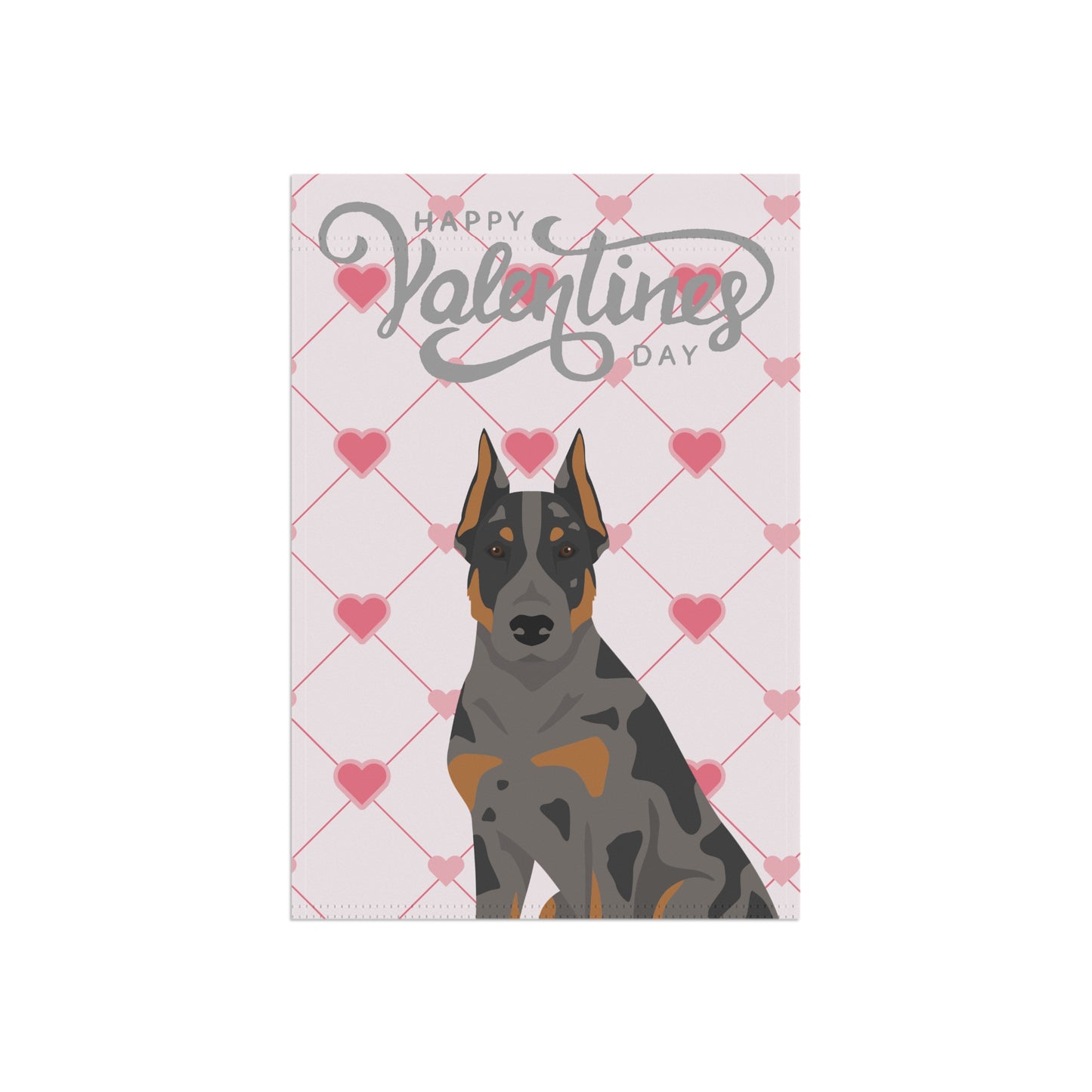 Beauceron Dog Valentines Day Garden Flag
