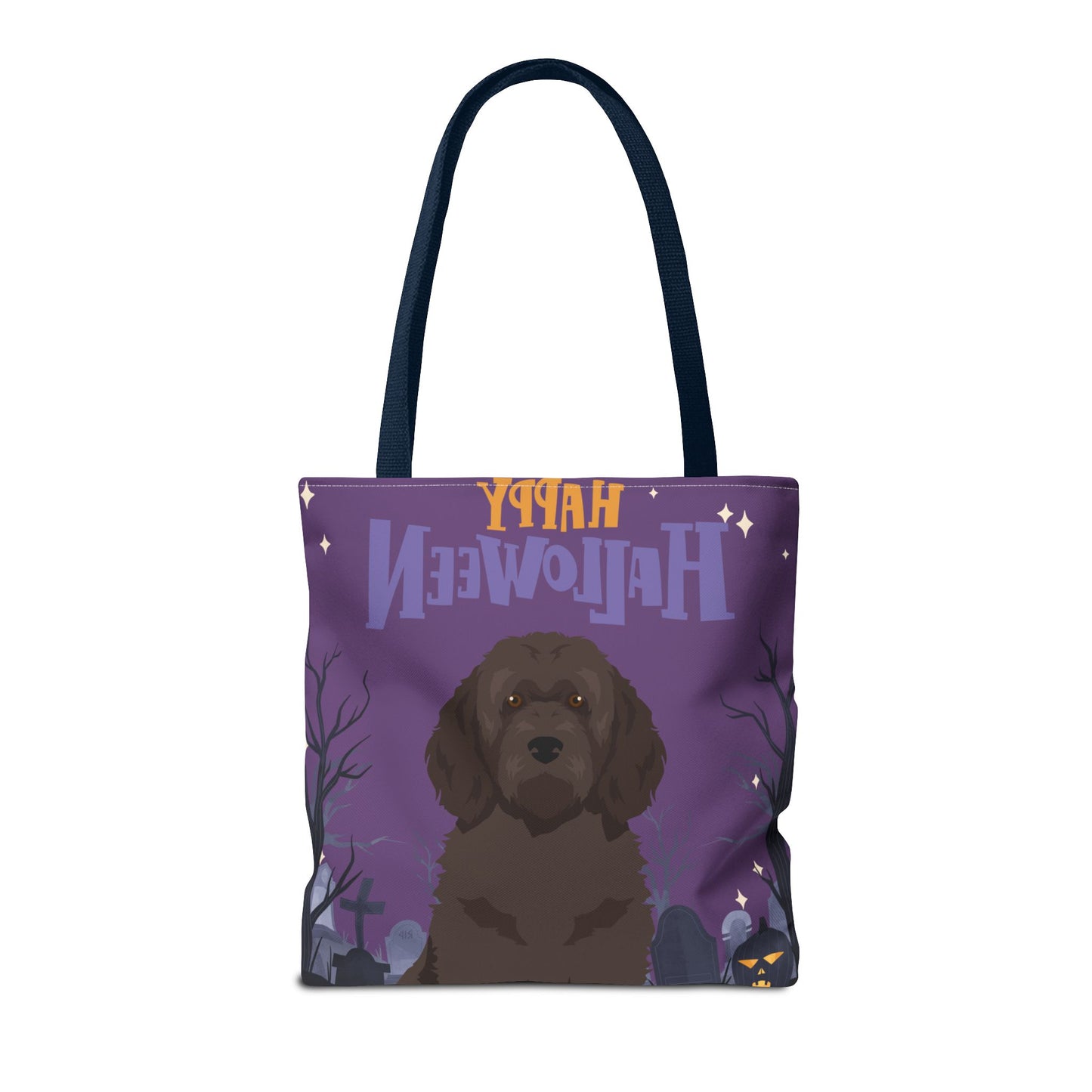 Portuguese Water Dog Dog Happy Halloween Tote Bag 16x16