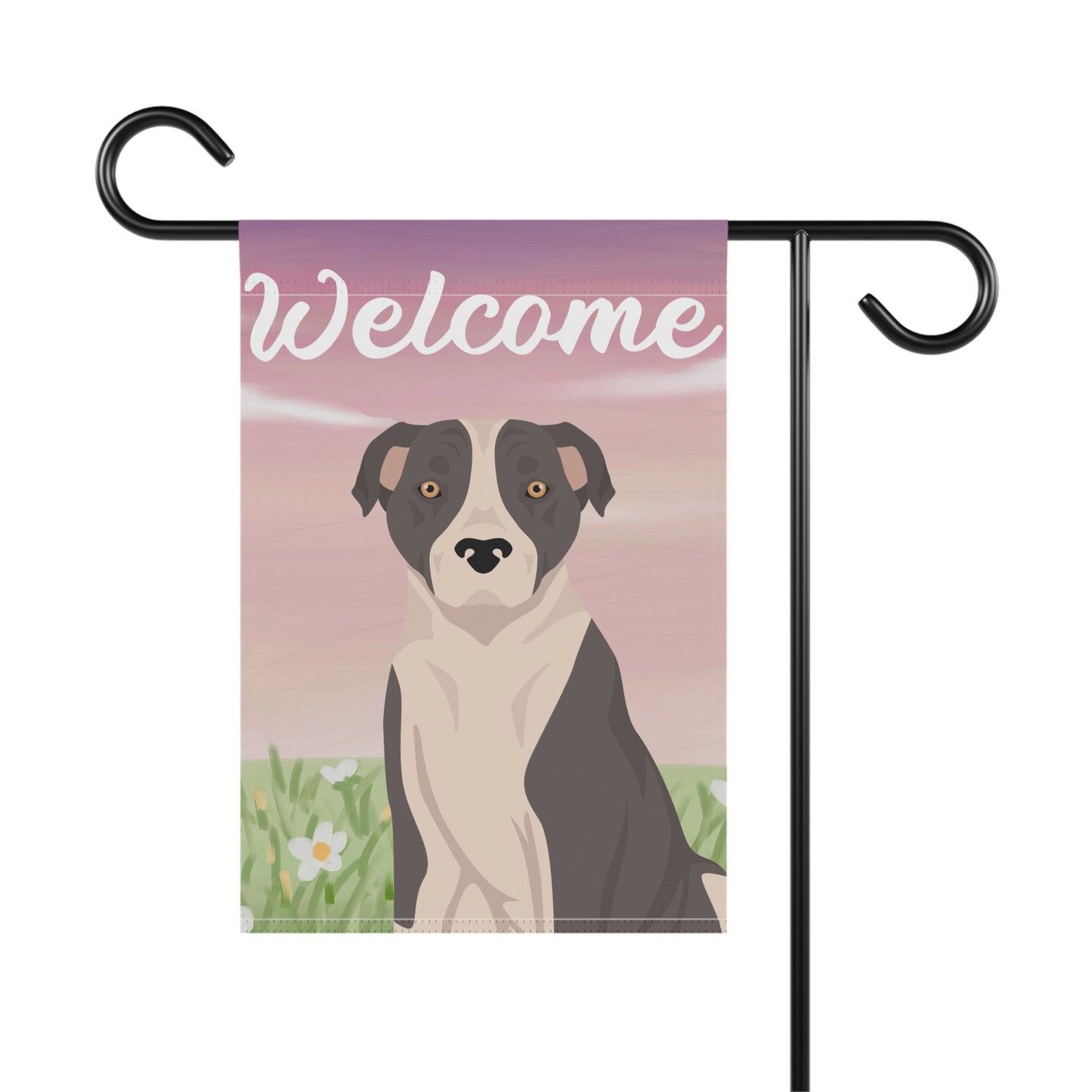 American Staffordshire Terrier Dog Welcome Garden Flag