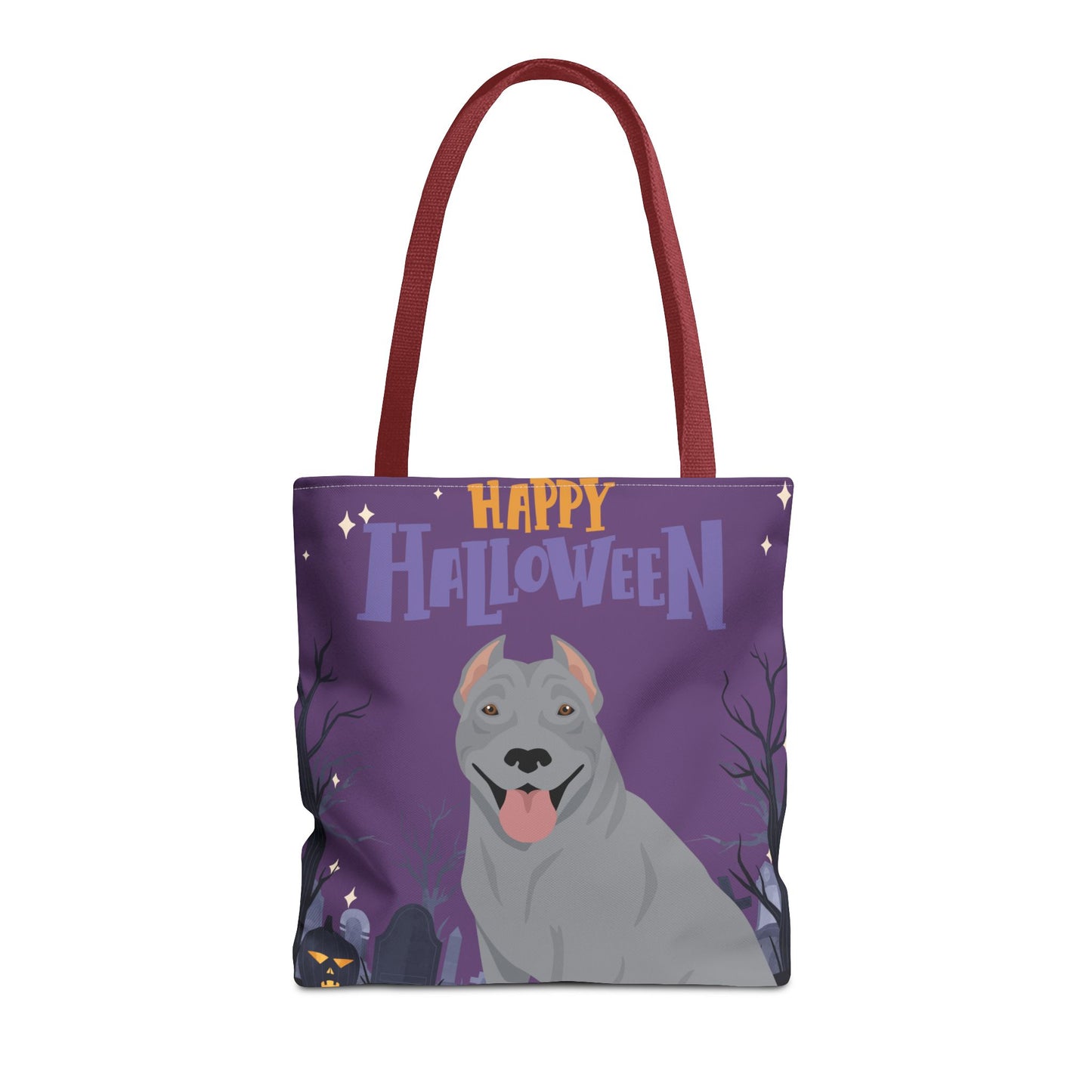 Pit Bull Dog Happy Halloween Tote Bag 16x16