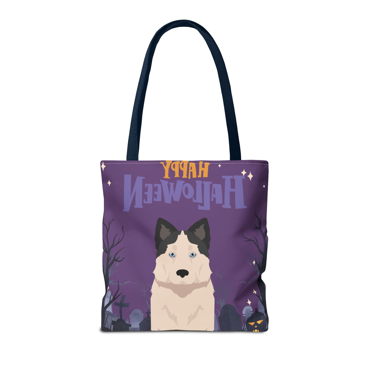 Yakutian Laika Dog Happy Halloween Tote Bag 16x16