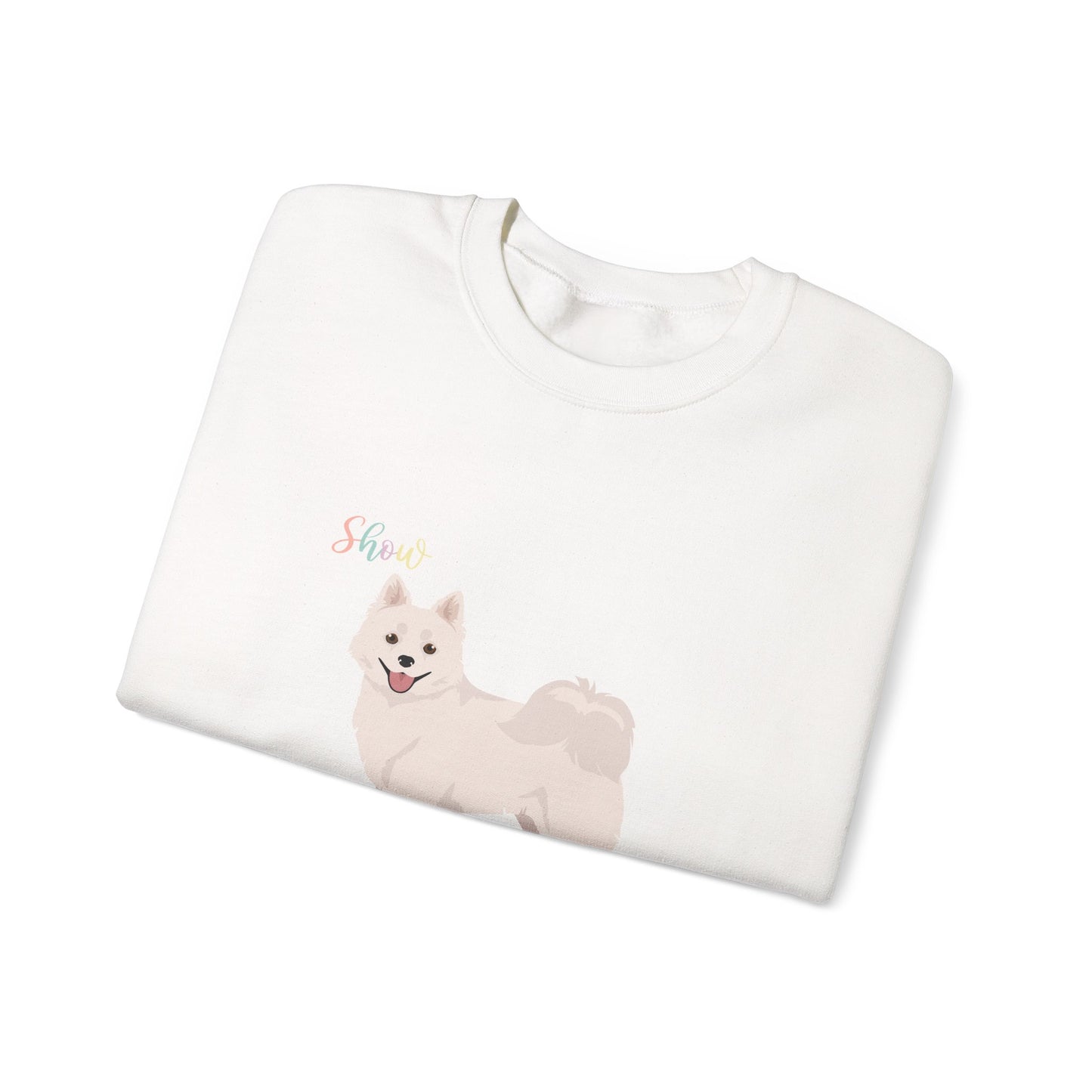 American Eskimo Dog Dog Unisex Heavy Blend Crewneck Sweatshirt
