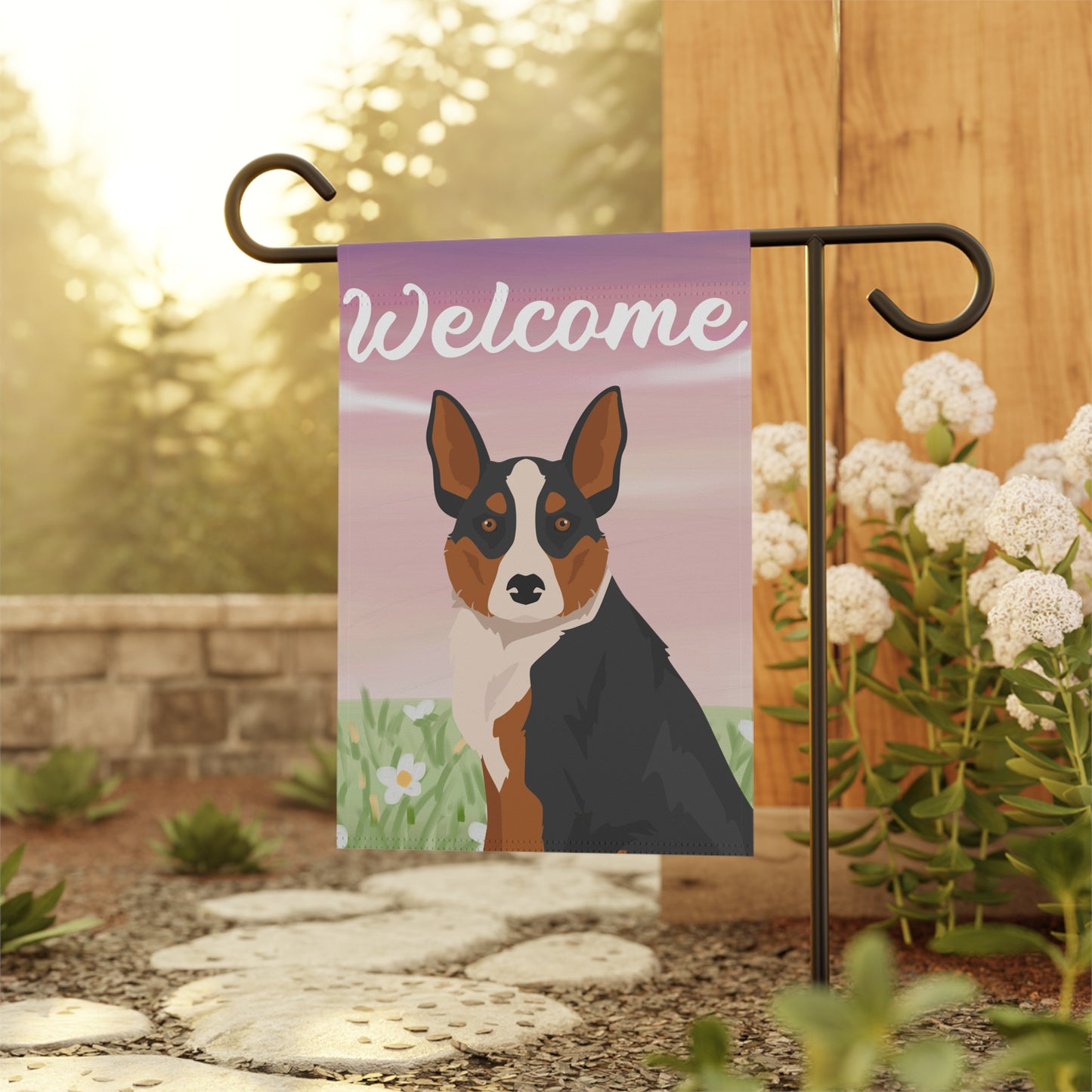 McNab Dog Welcome Garden Flag
