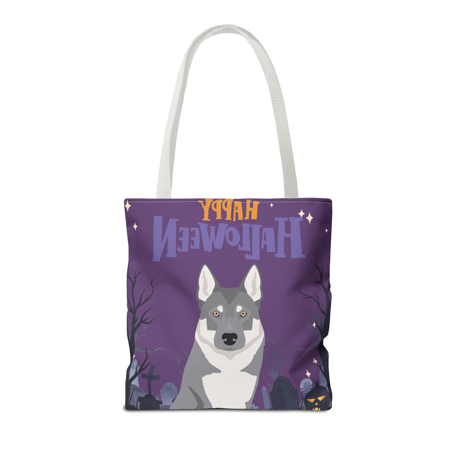 Czechoslovakian Wolfdog Dog Happy Halloween Tote Bag 16x16