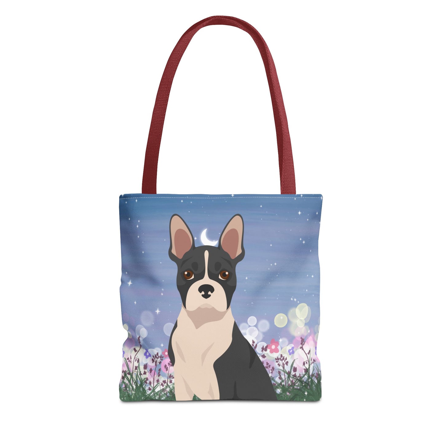 Boston Terrier Dog Tote Bag 13x13