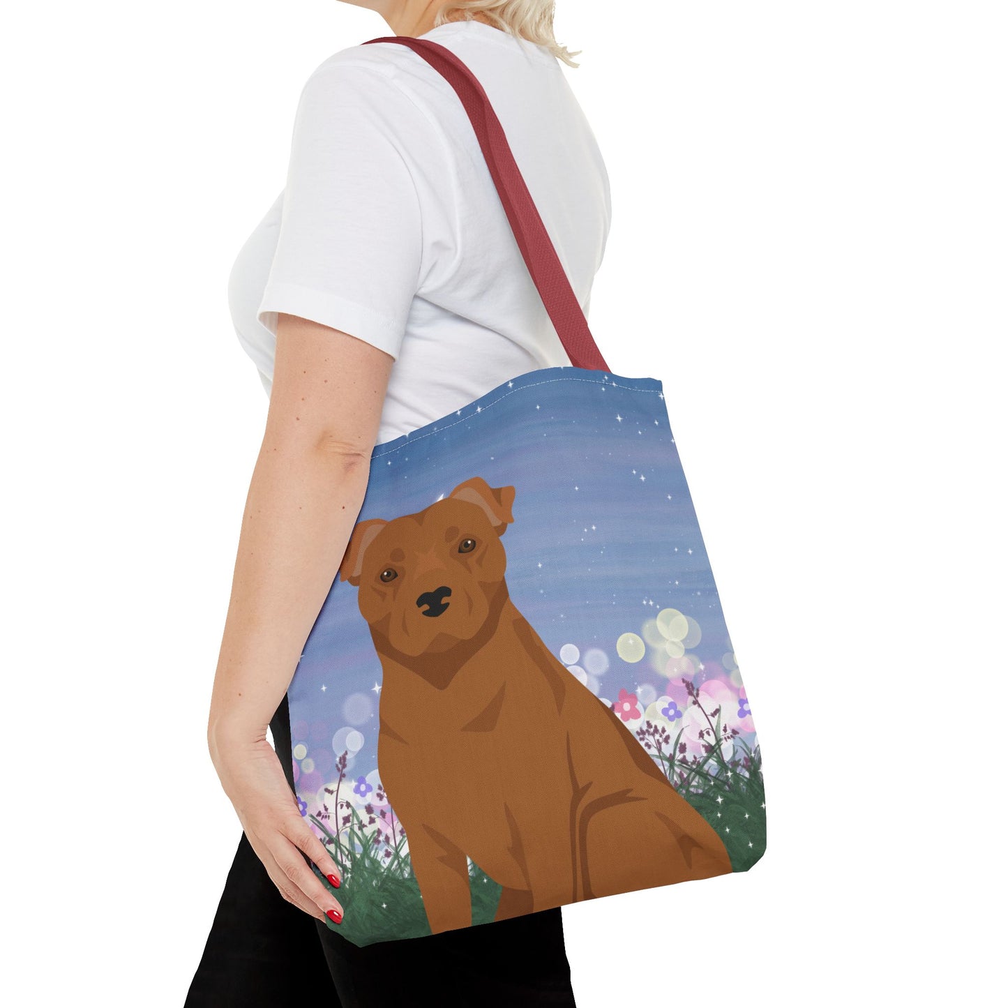Staffordshire Bull Terrier Dog Tote Bag 16x16