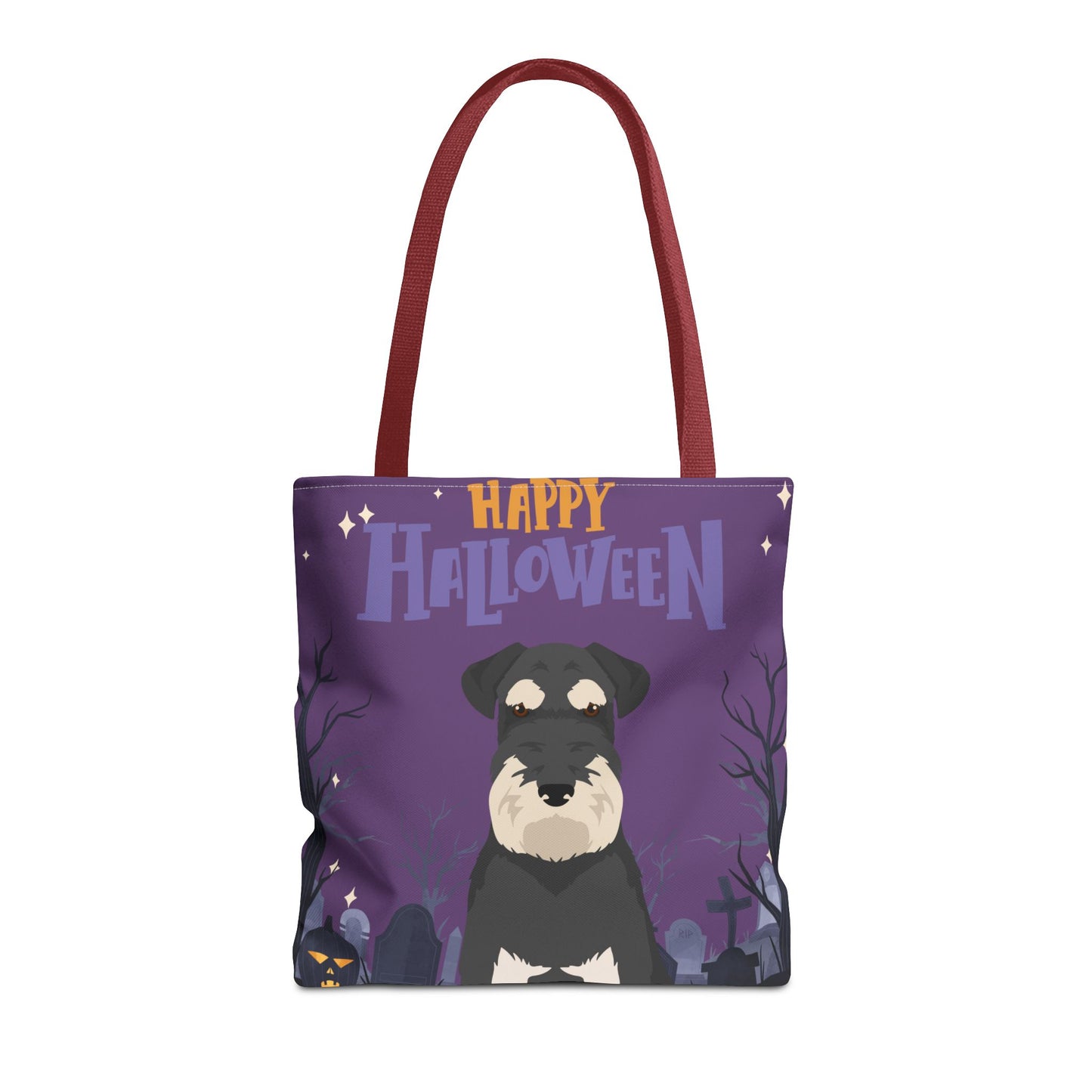 Schnauzer Dog Happy Halloween Tote Bag 16x16
