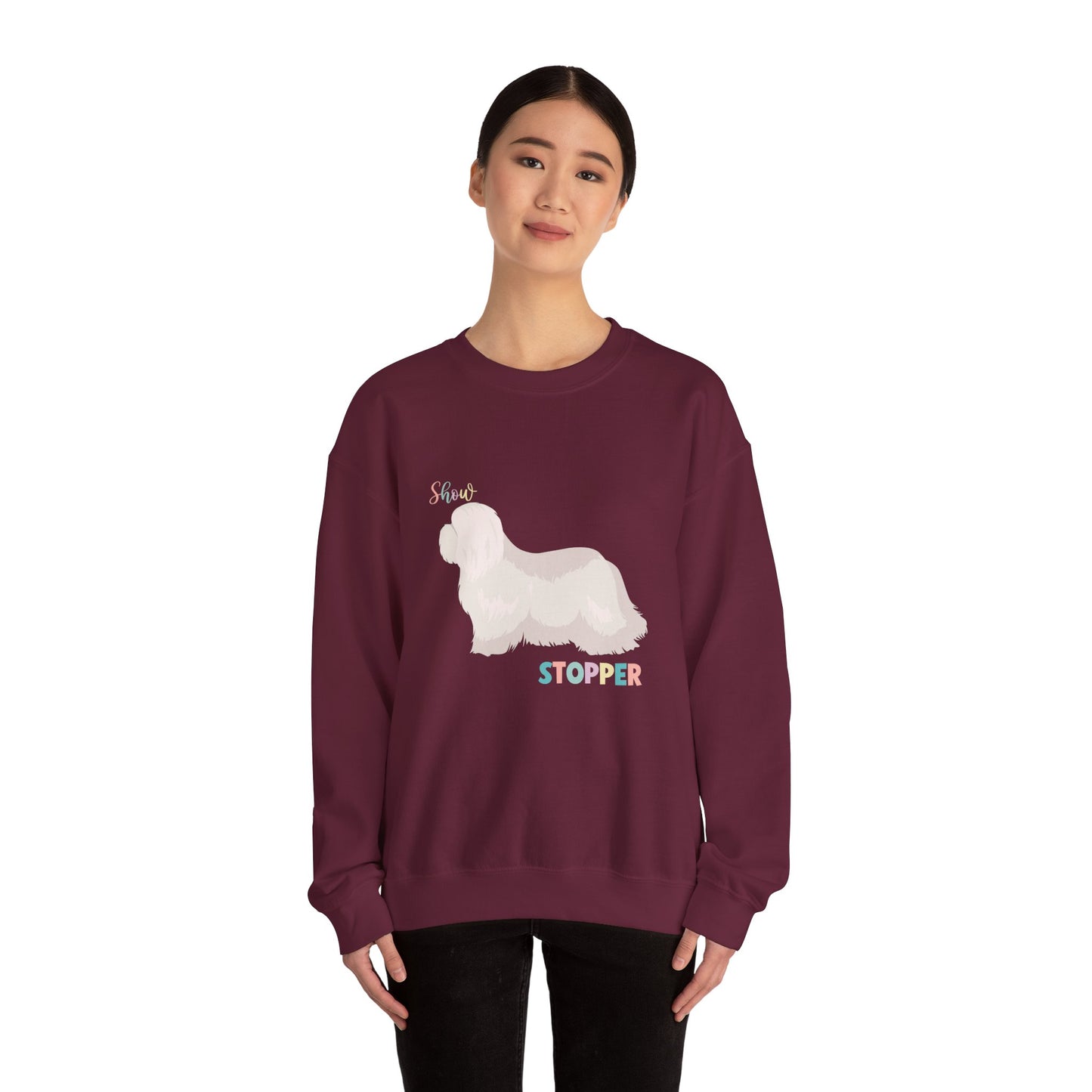 Coton De Tulear Dog Unisex Heavy Blend Crewneck Sweatshirt