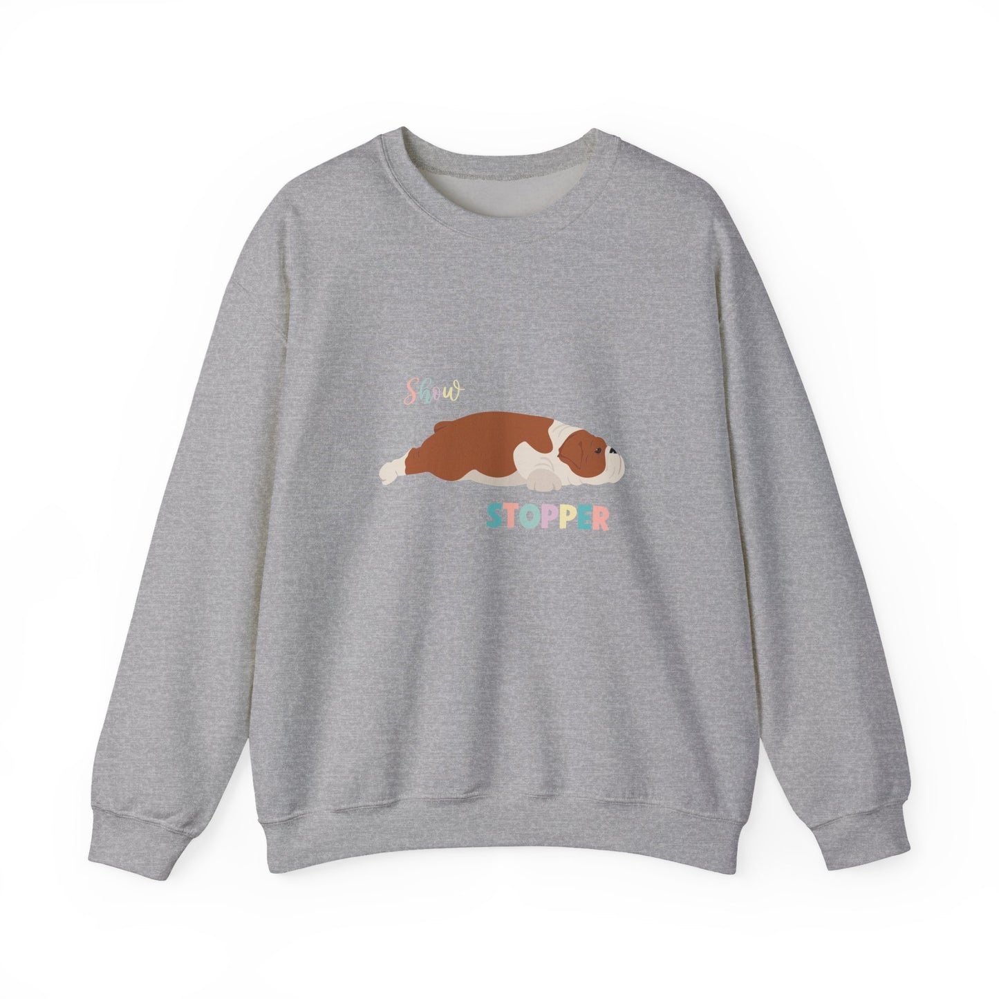Bulldog Dog Unisex Heavy Blend Crewneck Sweatshirt