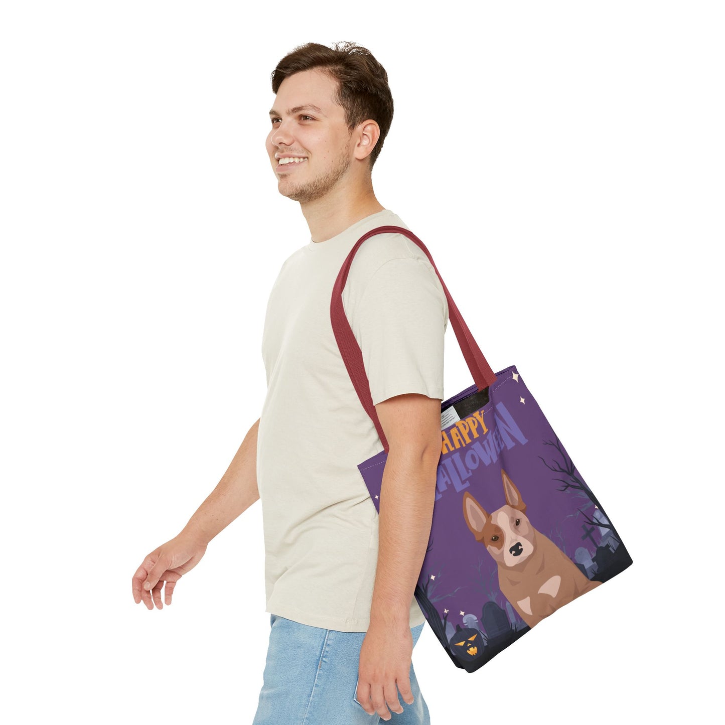Australian Cattle Dog Dog Happy Halloween Tote Bag 16x16