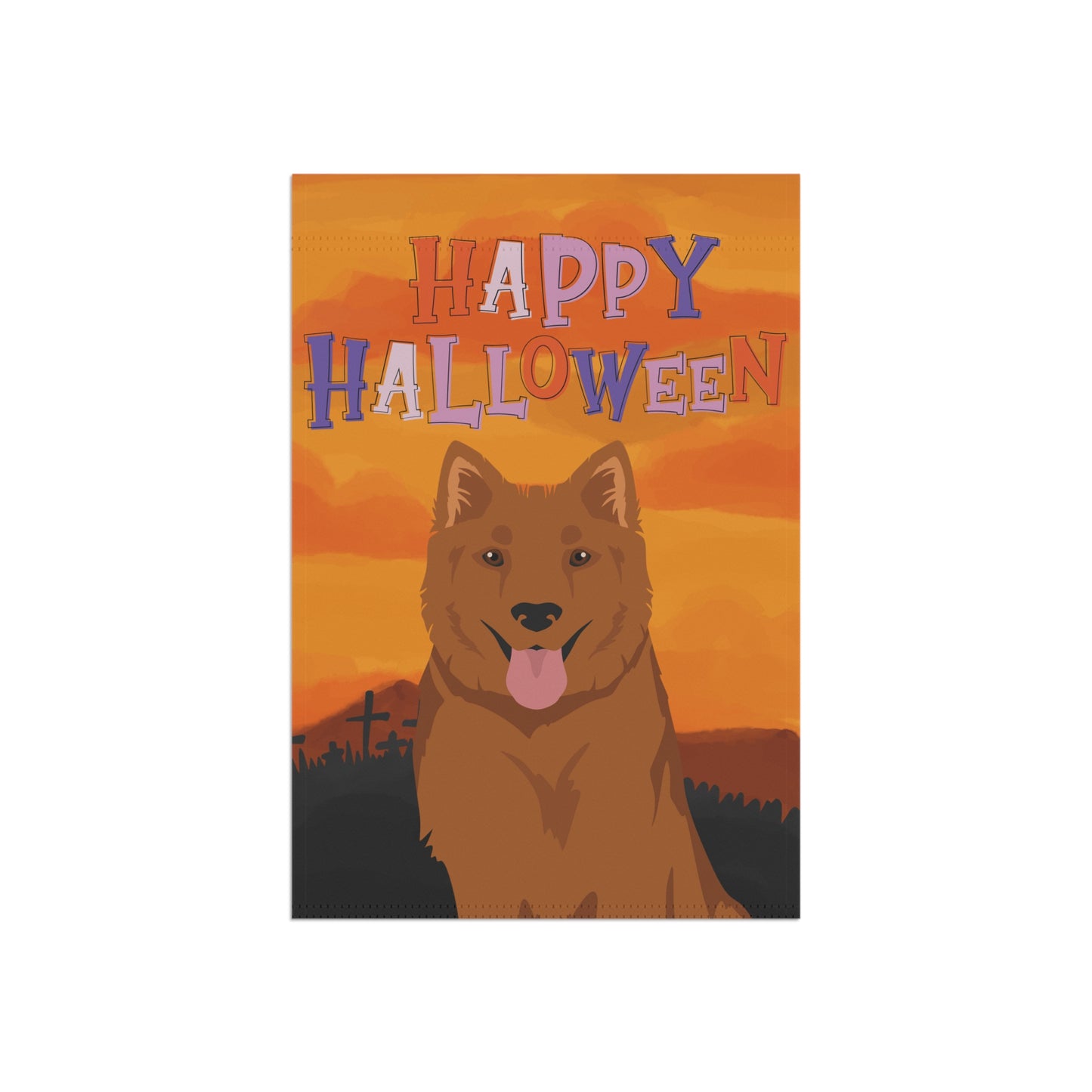 Kintamani Bali Dog Halloween Garden Flag