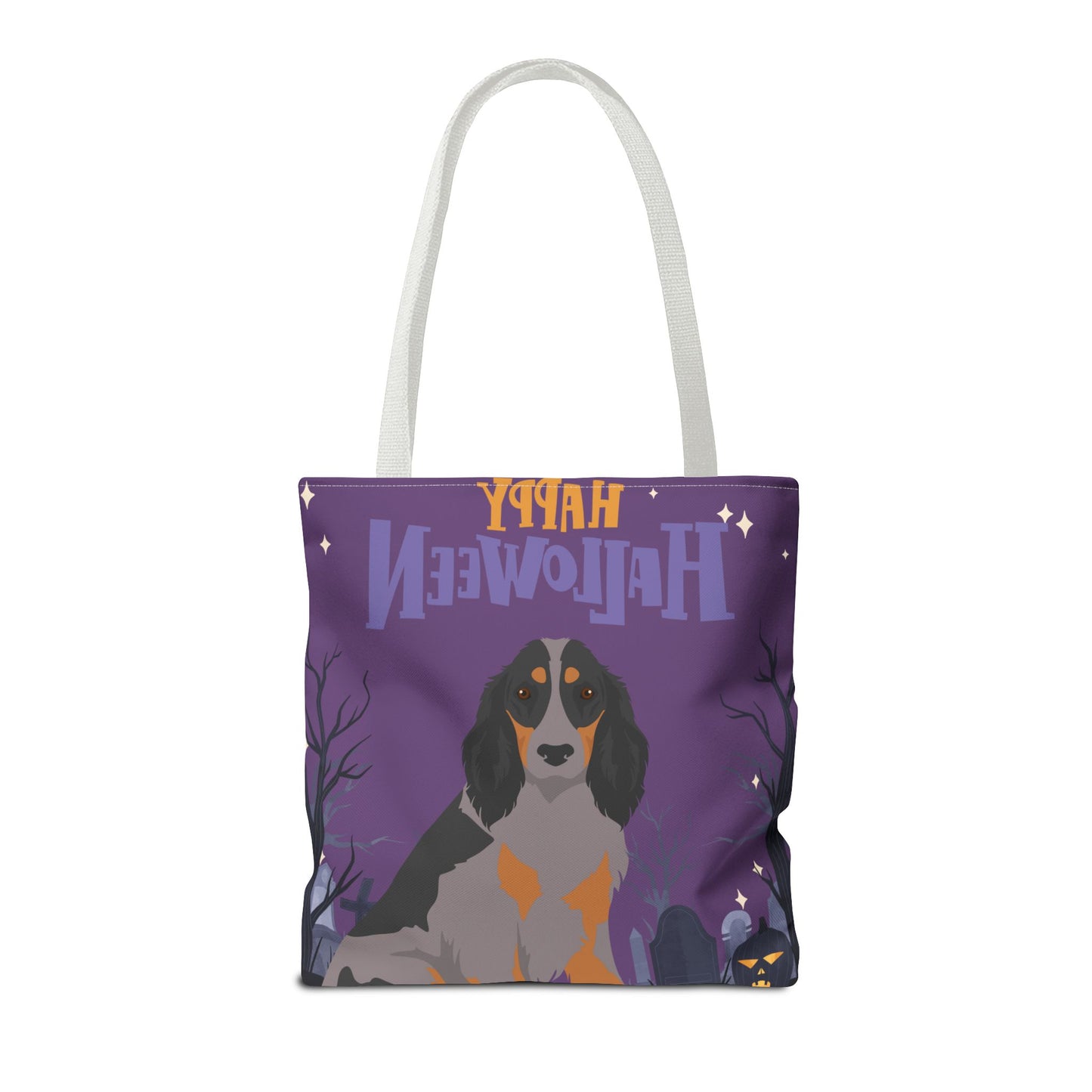 Picardy Spaniel Dog Happy Halloween Tote Bag 16x16