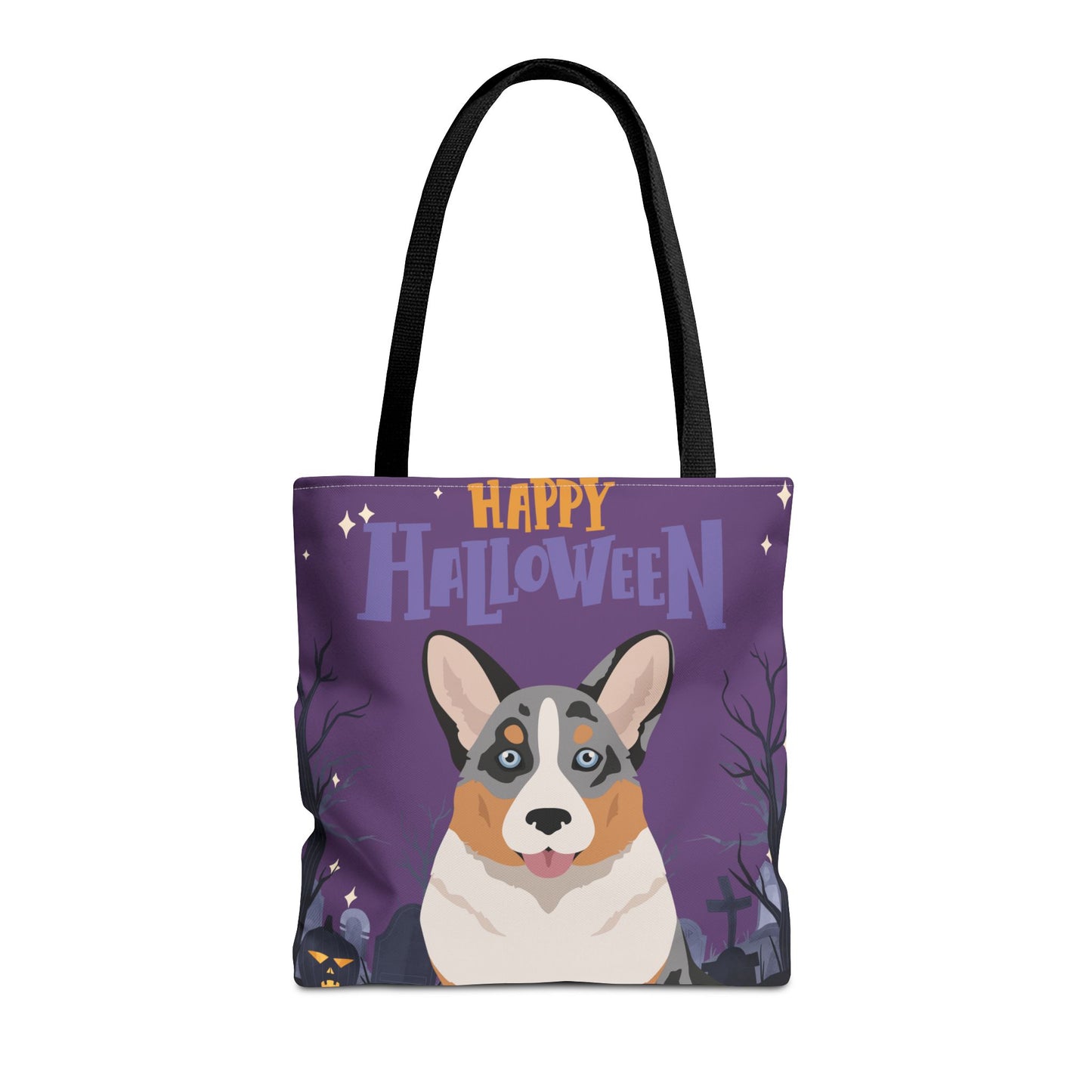 Cardigan Welsh Corgi Dog Happy Halloween Tote Bag 16x16