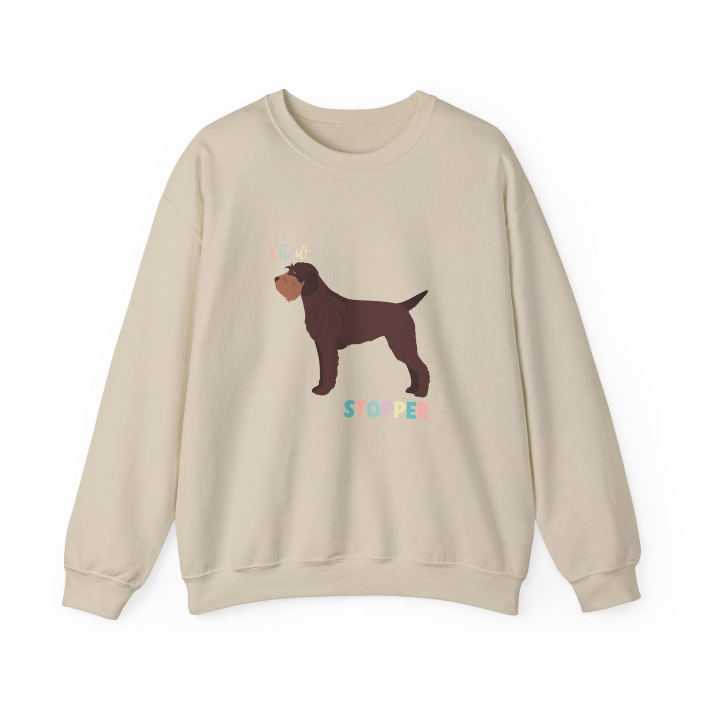 Wirehaired Pointer Griffon Dog Unisex Heavy Blend Crewneck Sweatshirt