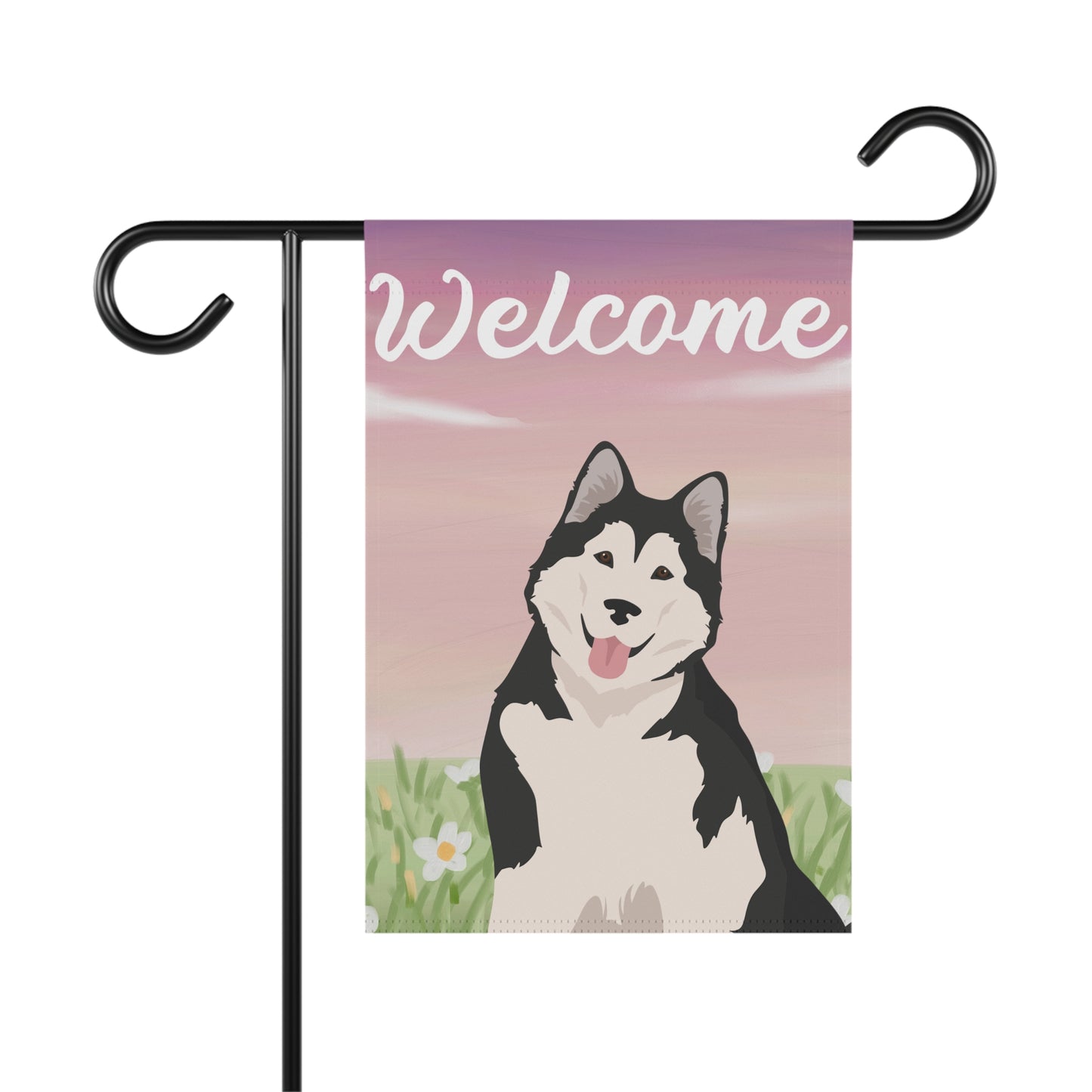 Alaska Malamute Dog Welcome Garden Flag
