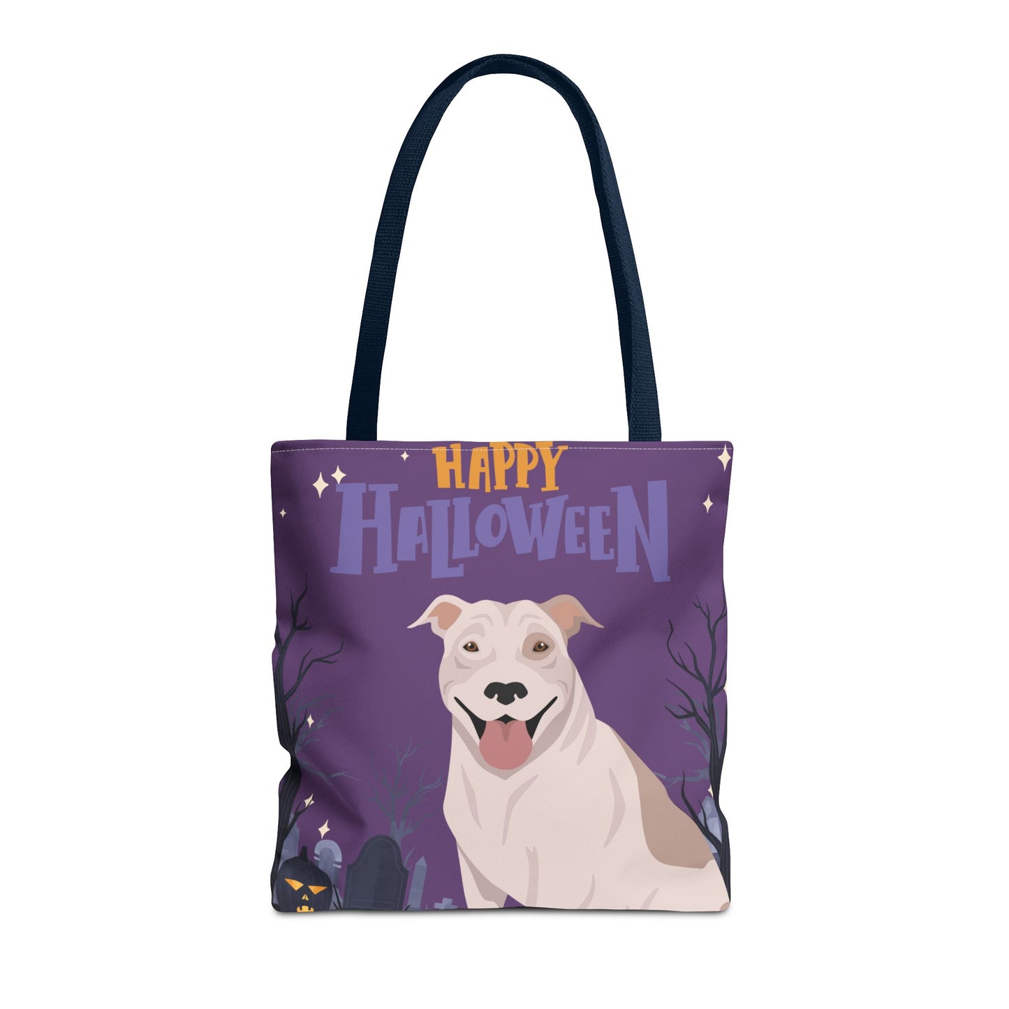 Pit Bull Dog Happy Halloween Tote Bag 16x16