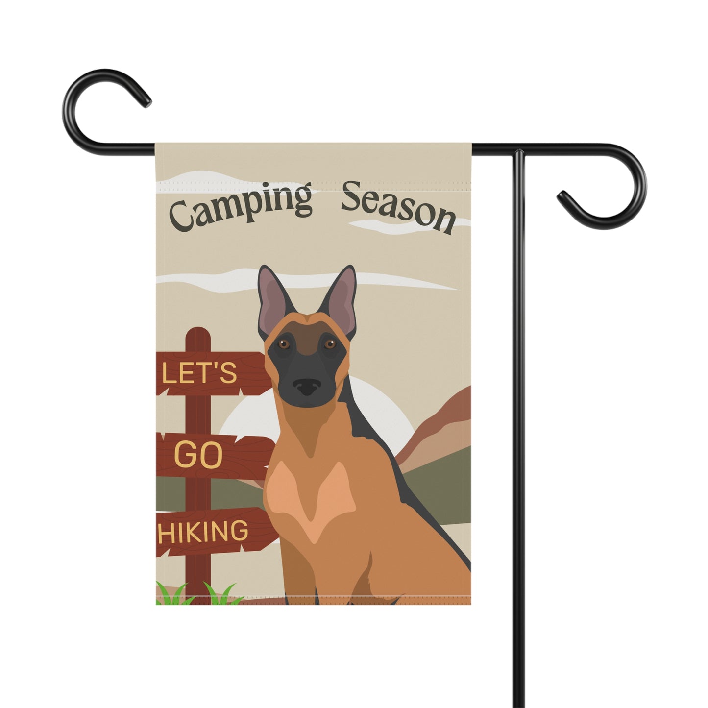 Belgian Malinois Dog Camping Garden Flag