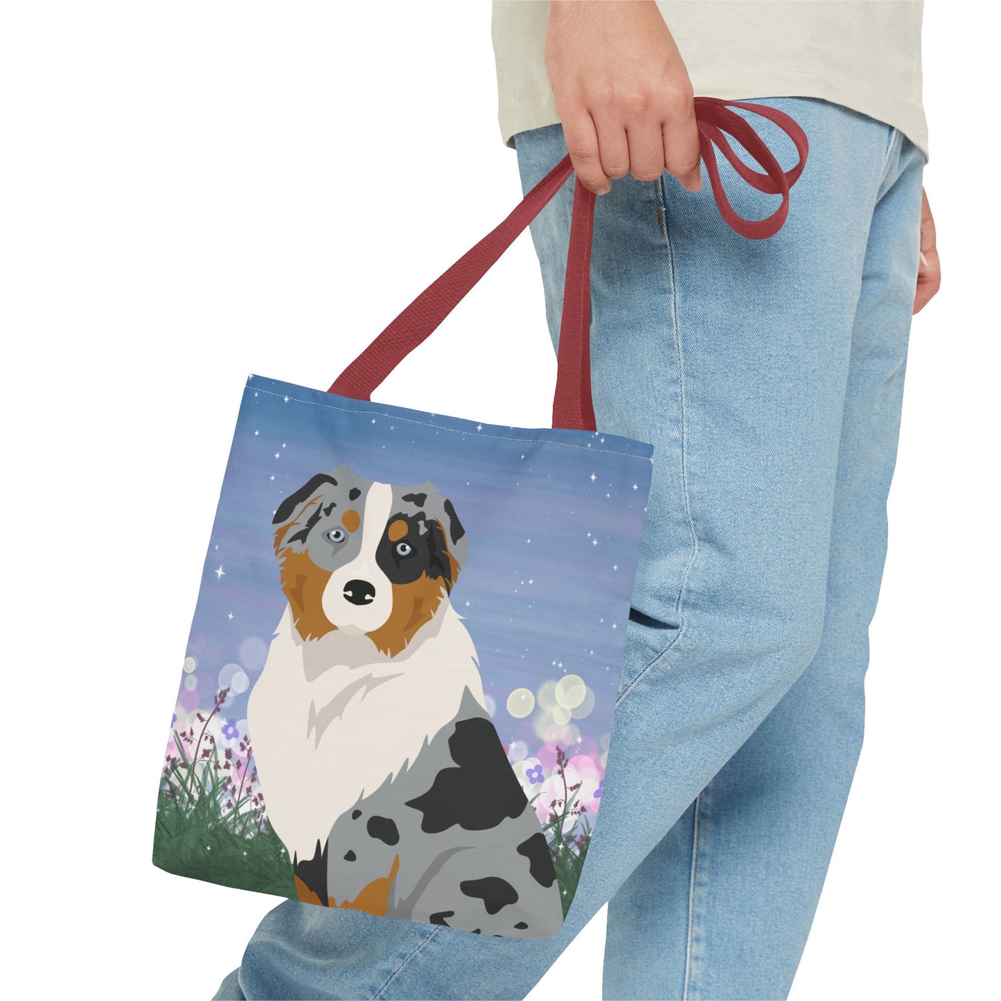 Australian Shepherd Dog Tote Bag 13x13