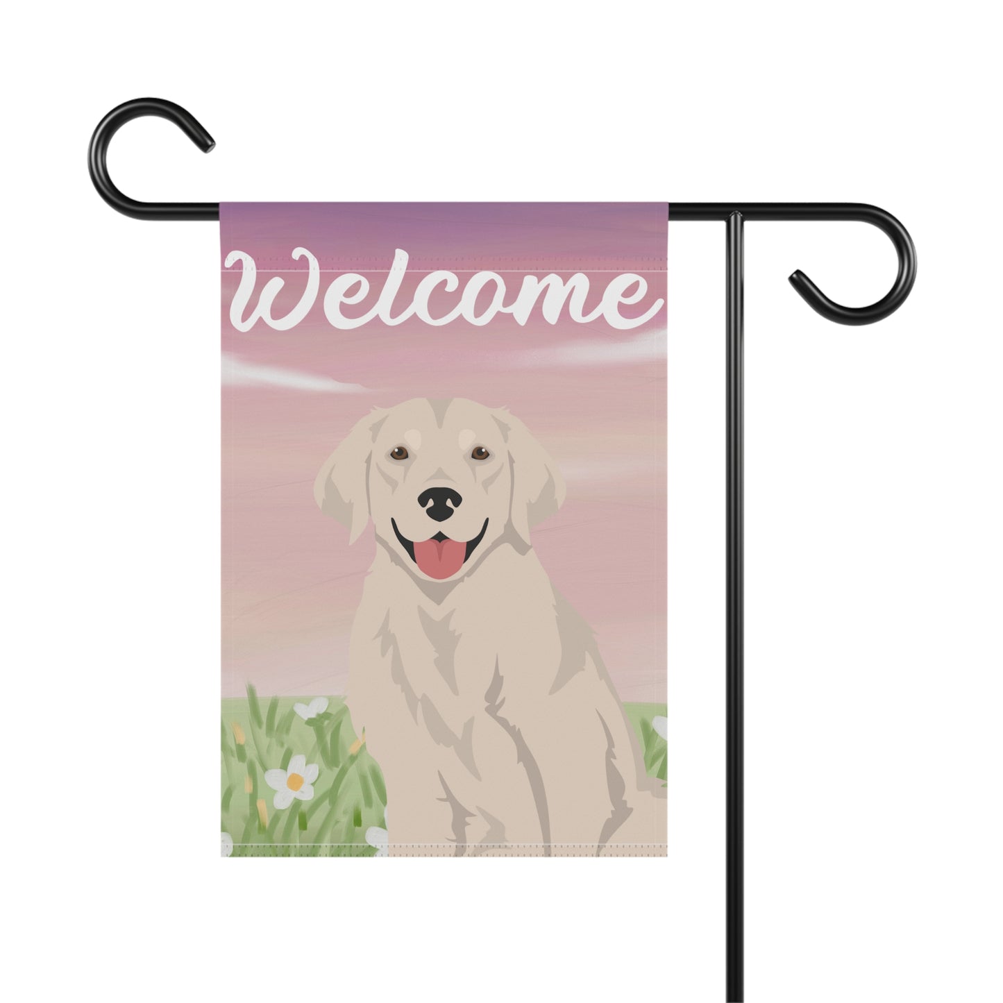 Golden Retriever Dog Welcome Garden Flag