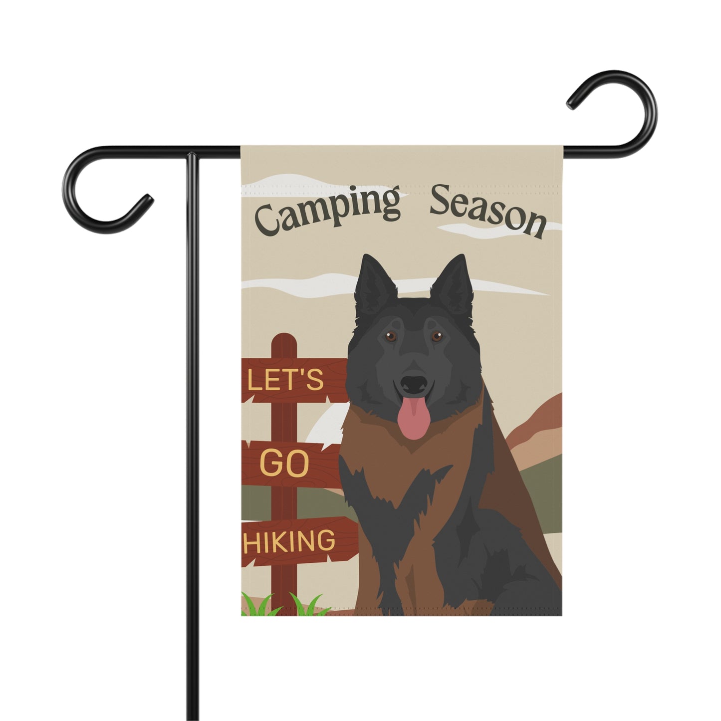 Belgian Tervuren Dog Camping Garden Flag