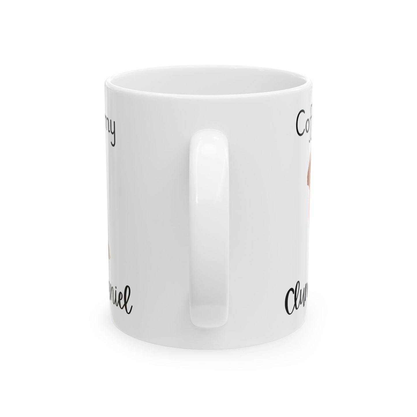 Coffee and My Clumber Spaniel Ceramic Mug | Dog Lover Gift, Pet Owner Cup, Cute Mug for Dog Moms, Funny Mug for Coffee Lovers