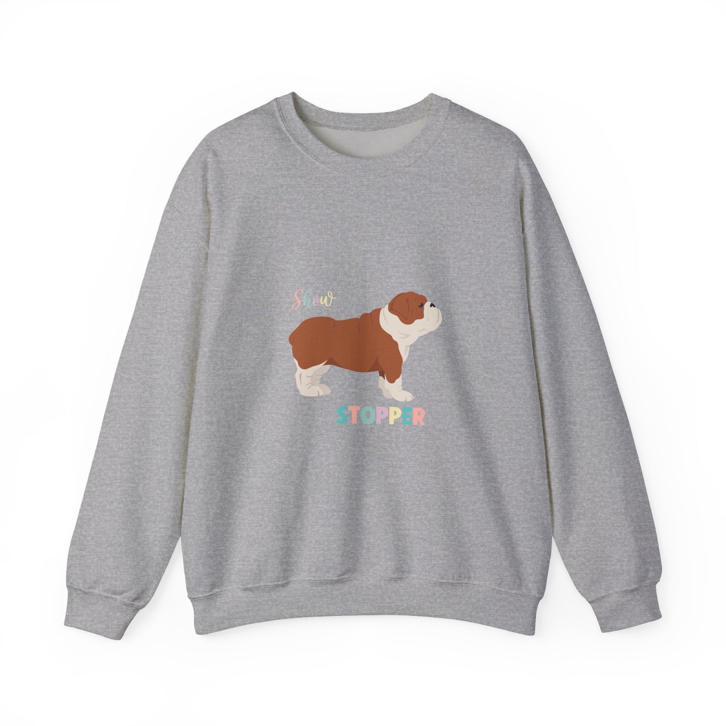 Bulldog Dog Unisex Heavy Blend Crewneck Sweatshirt