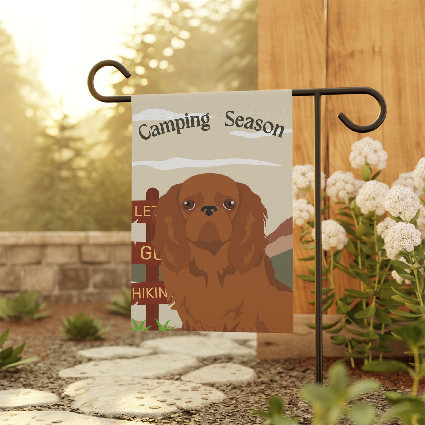 English Toy Spaniel Dog Camping Garden Flag