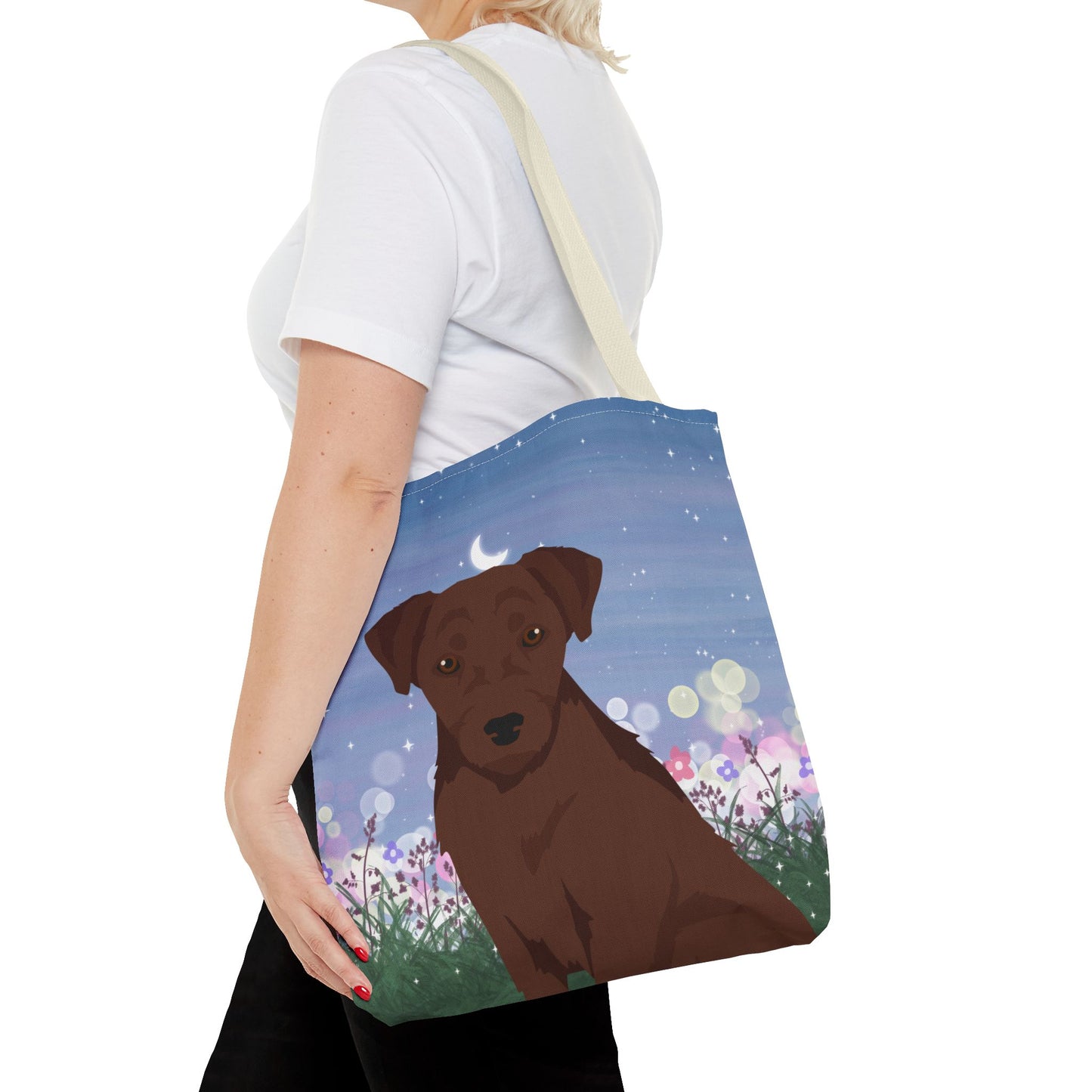 Patterdale Terrier Dog Tote Bag 16x16