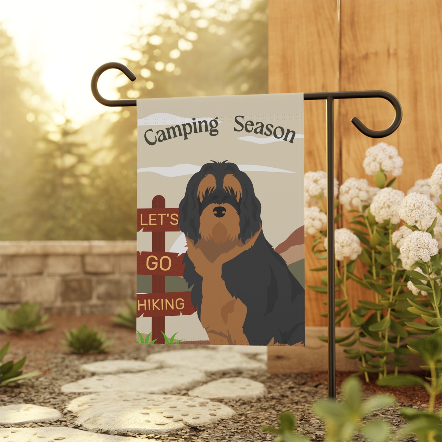 Otterhound Dog Camping Garden Flag