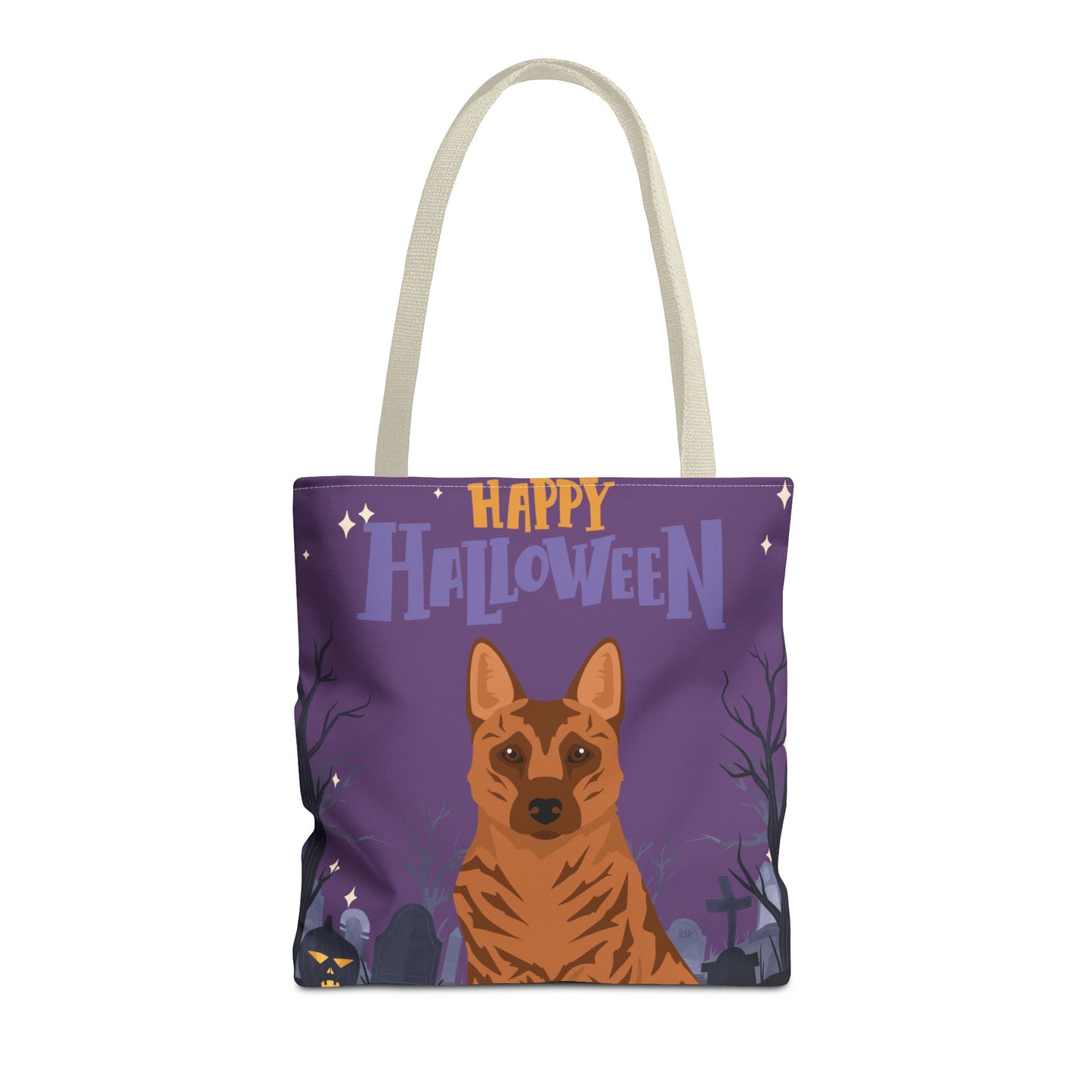 Kai Ken Dog Happy Halloween Tote Bag 16x16