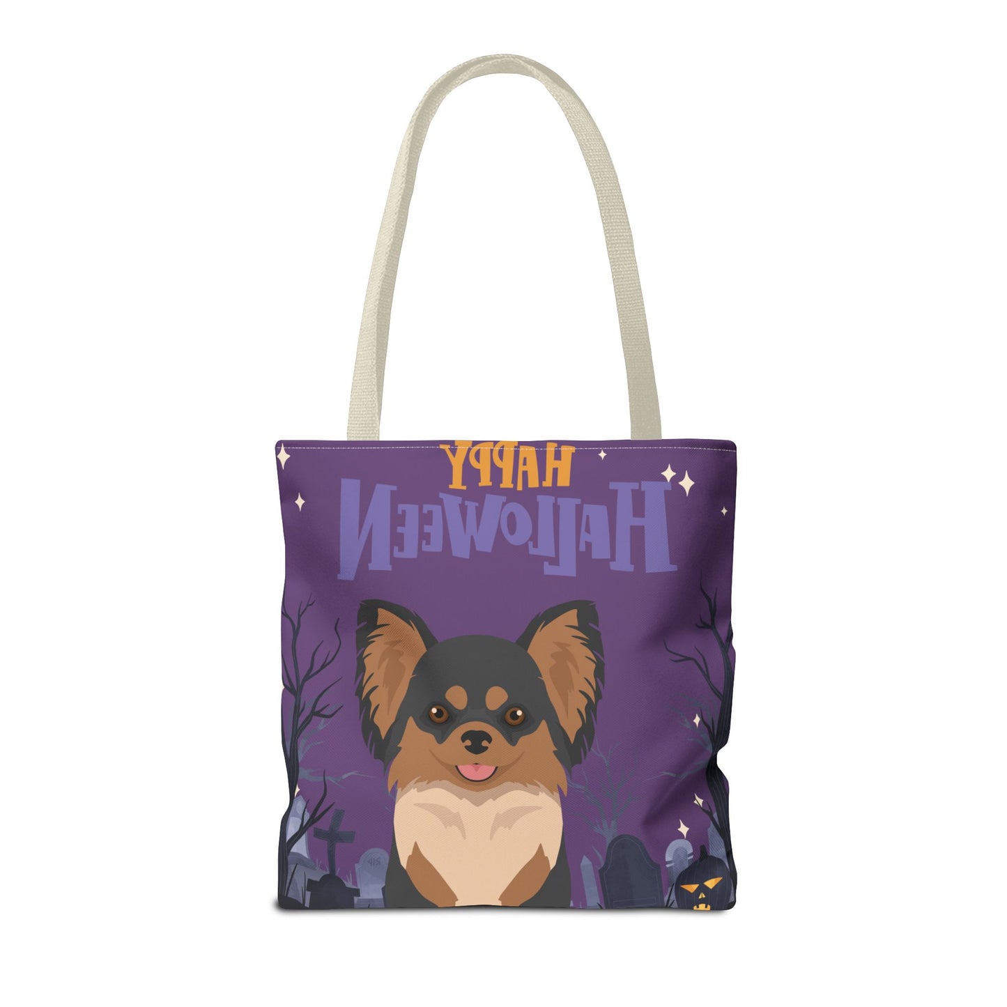 Chihuahua Dog Happy Halloween Tote Bag 16x16