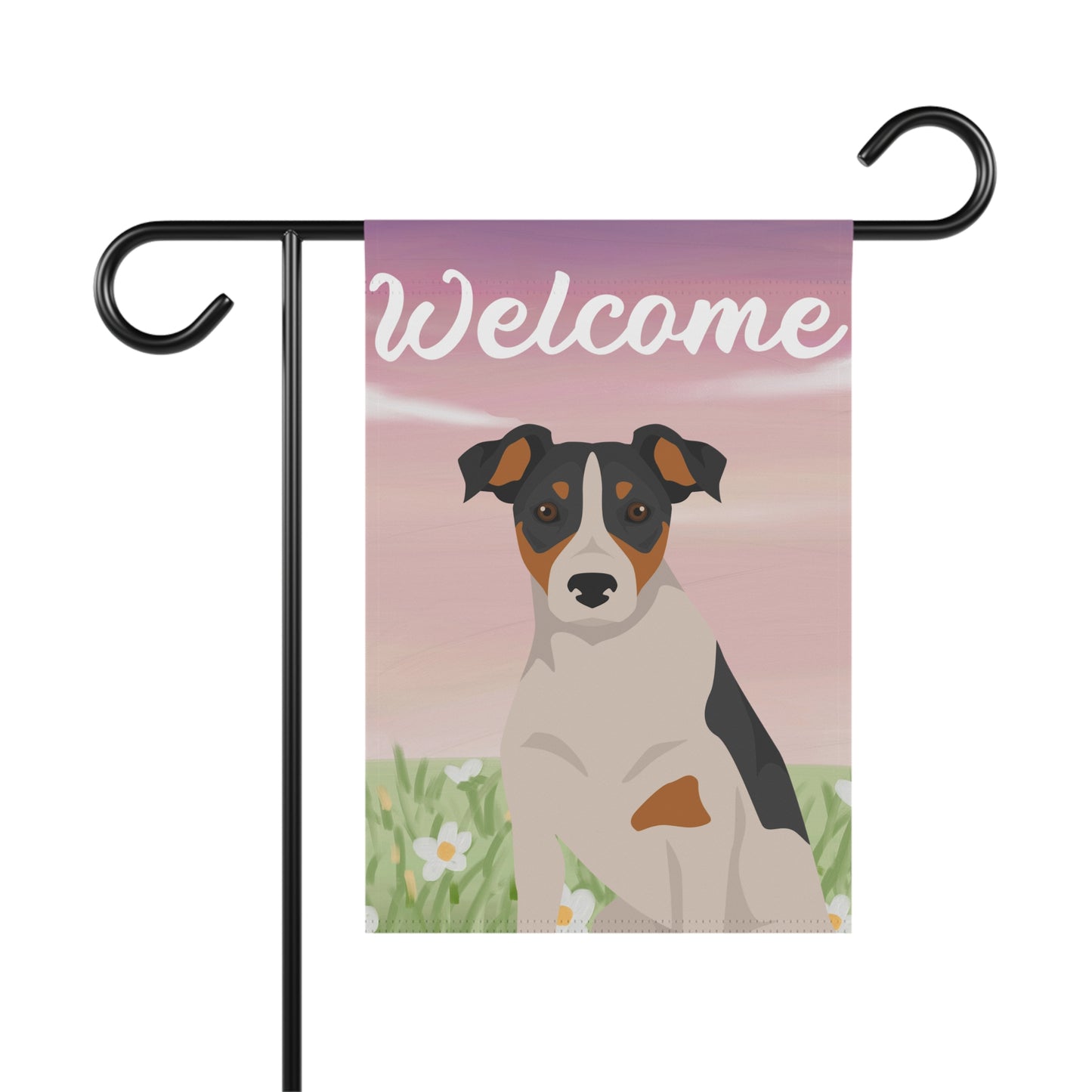 Parson Russell Terrier Dog Welcome Garden Flag
