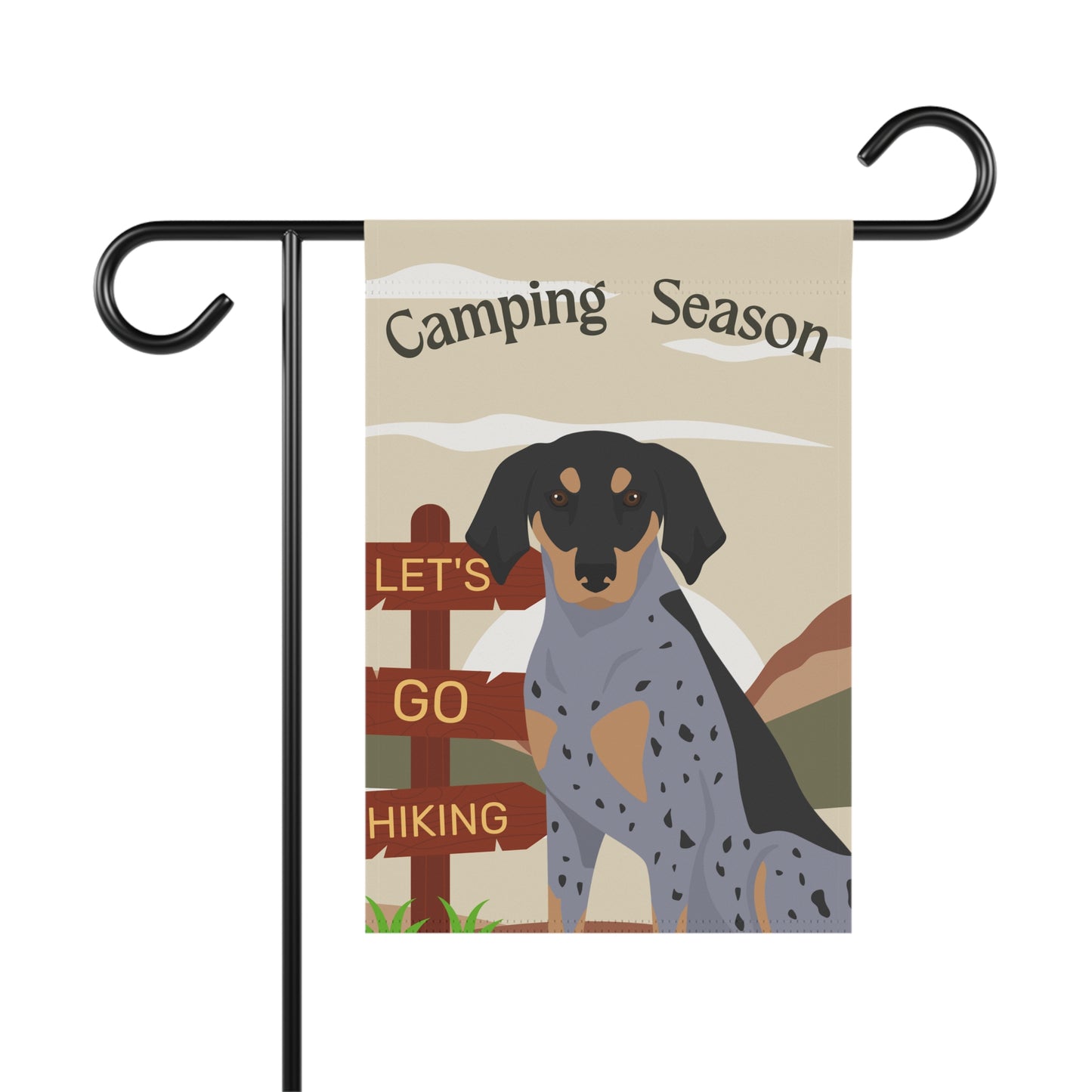 Copy of Bluetick Coonhound Dog Camping Garden Flag