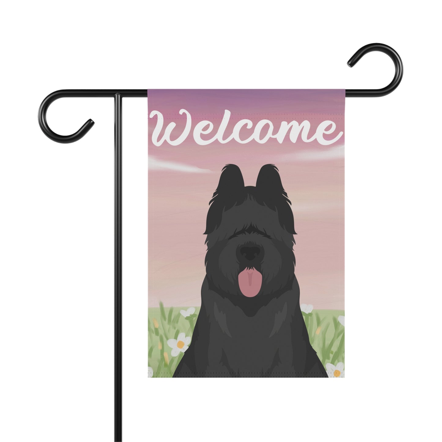 Briard Dog Welcome Garden Flag