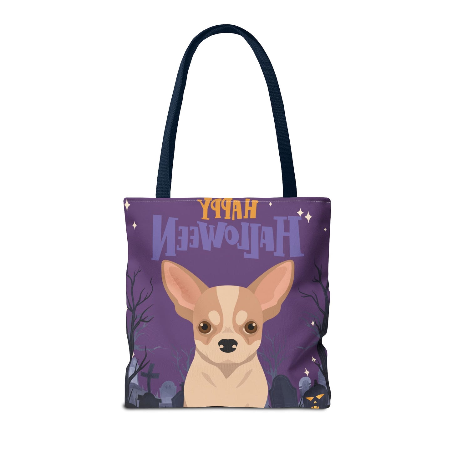 Chihuahua Dog Happy Halloween Tote Bag 16x16