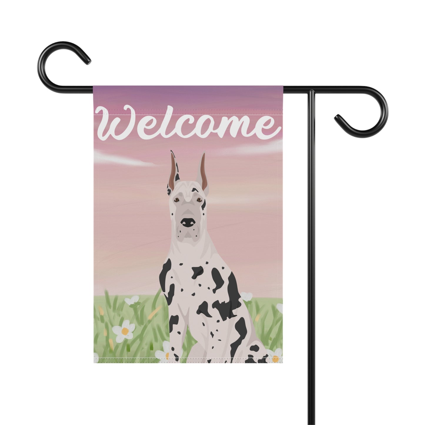Great Dane Dog Welcome Garden Flag
