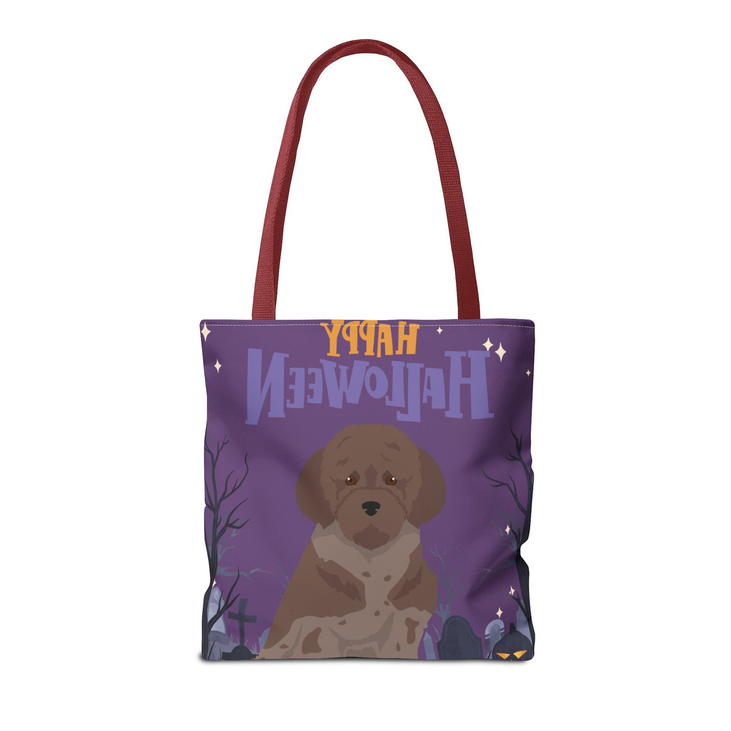 Lagotto Romagnolo Dog Happy Halloween Tote Bag 16x16