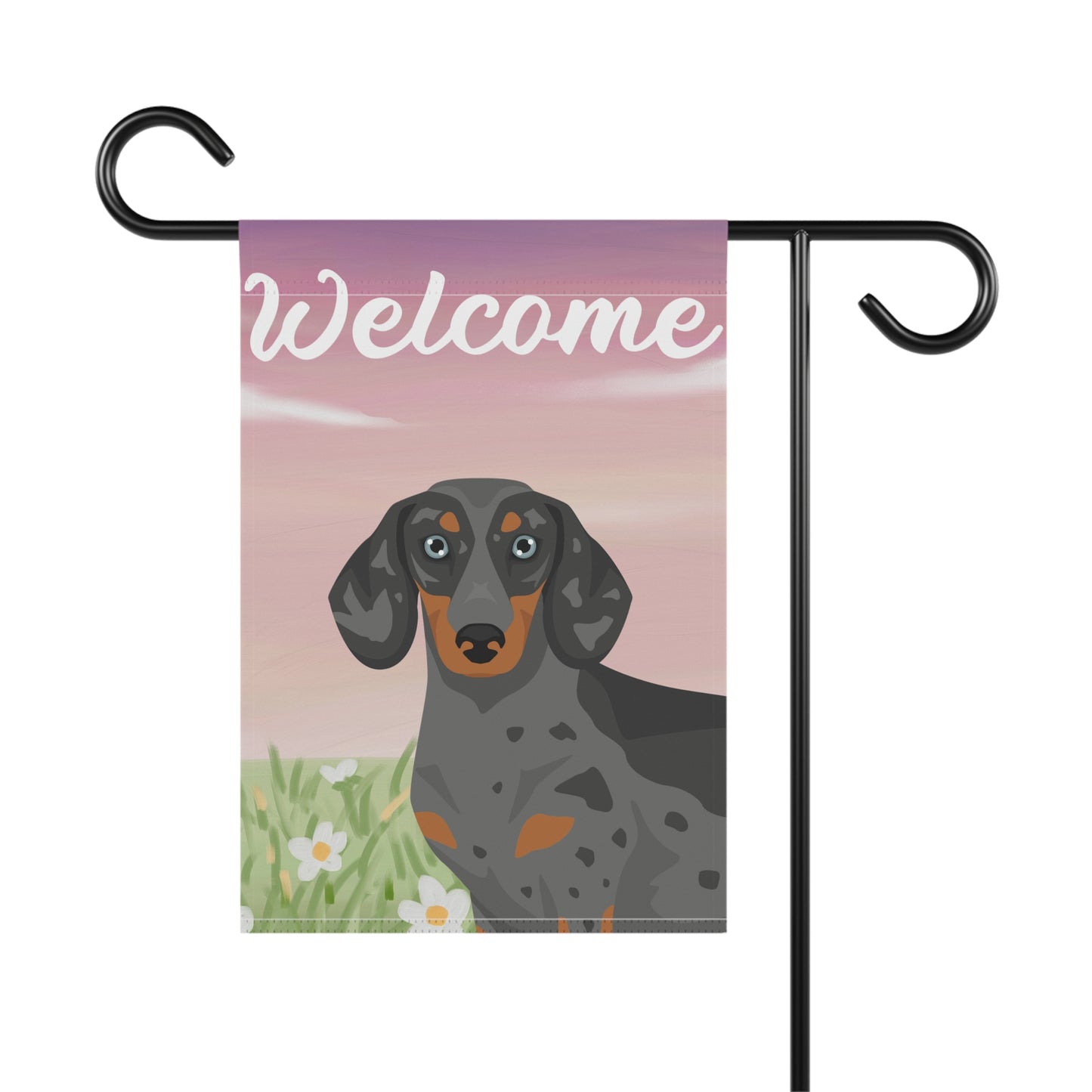 Dachshund Dog Welcome Garden Flag