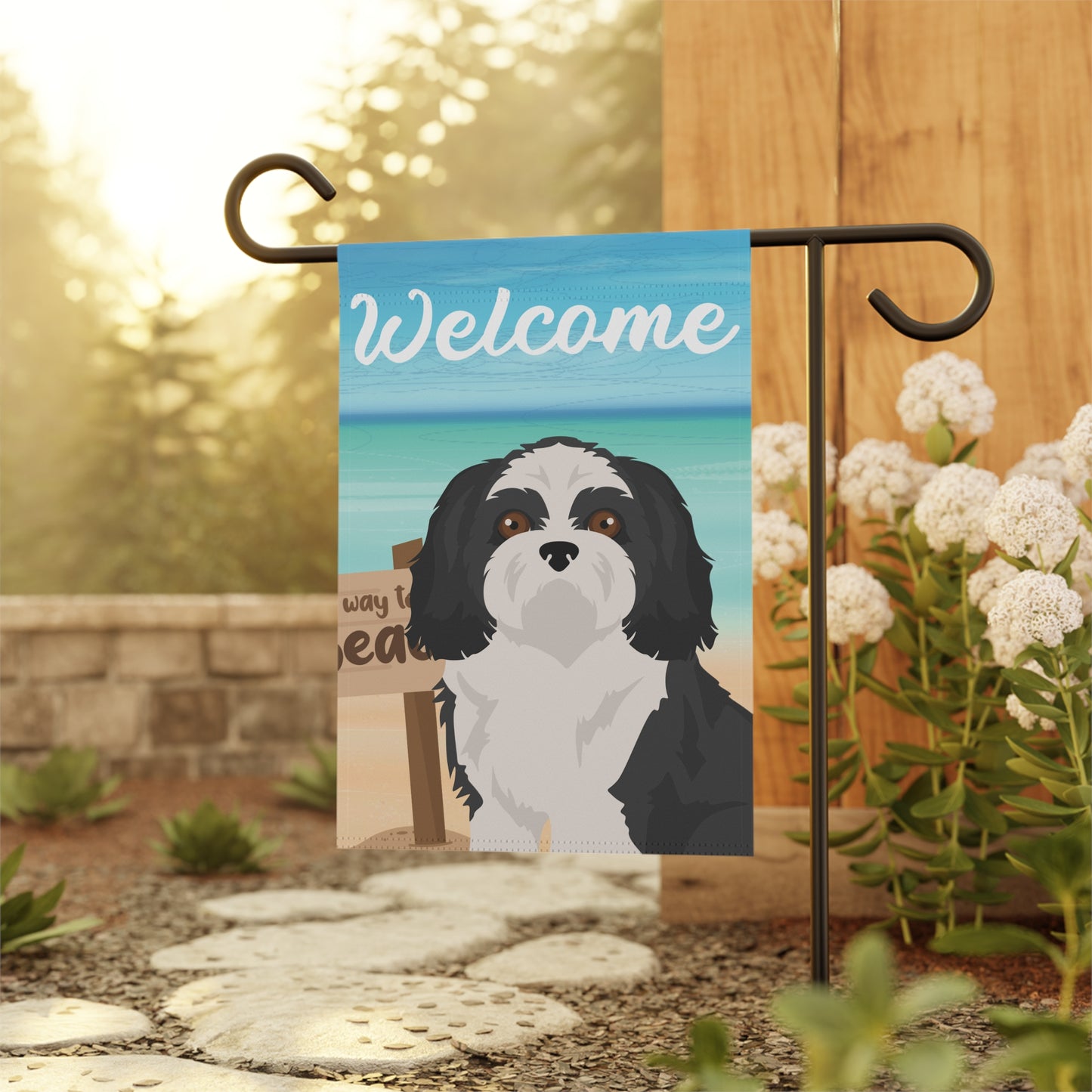 Shih Tzu Dog Garden Flag
