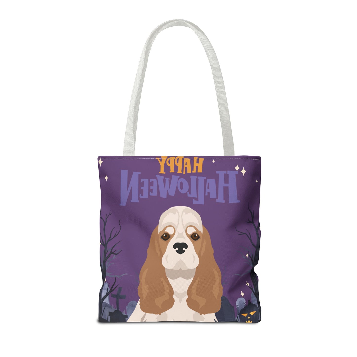 Cocker Spaniel Dog Happy Halloween Tote Bag 16x16