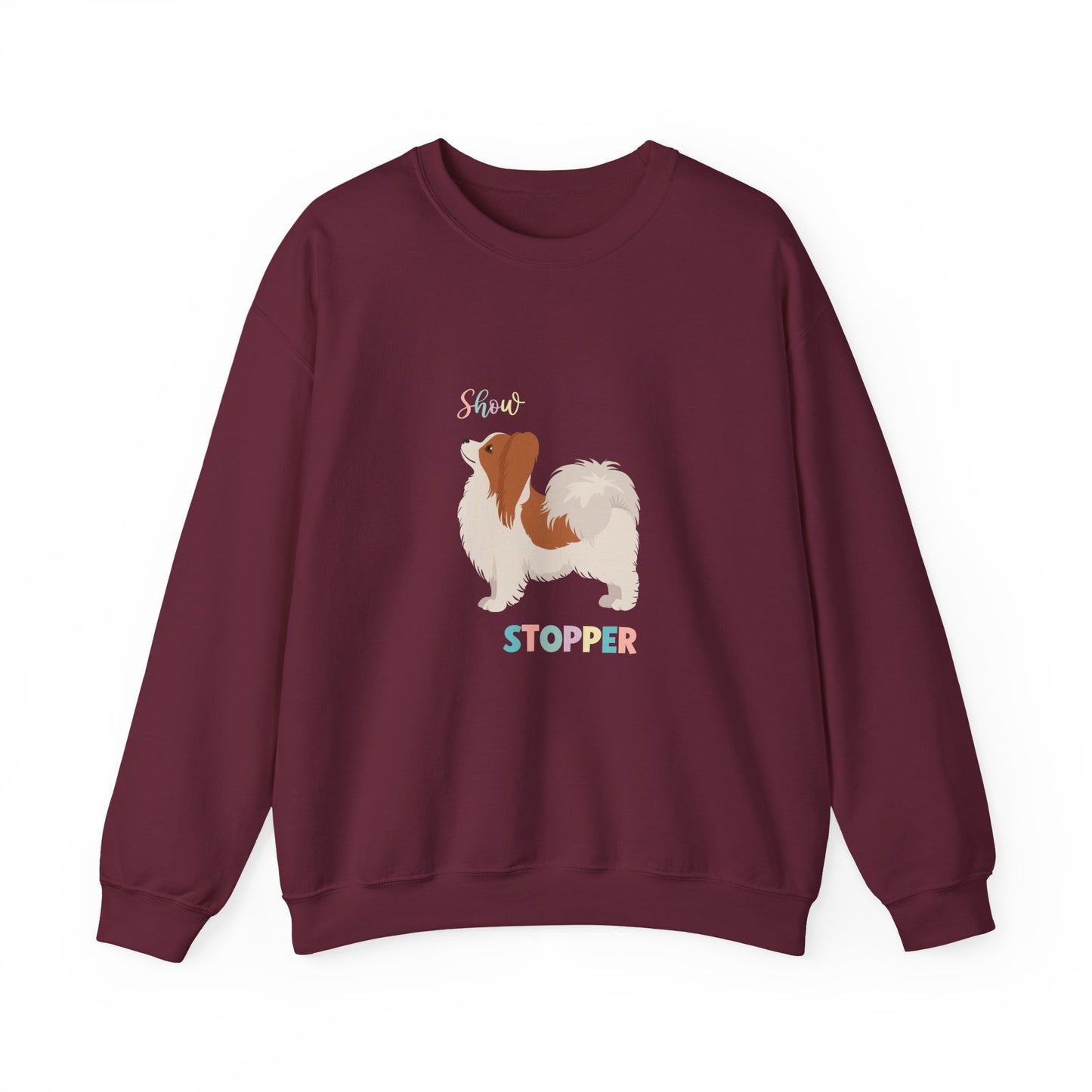 Papillon Dog Unisex Heavy Blend Crewneck Sweatshirt
