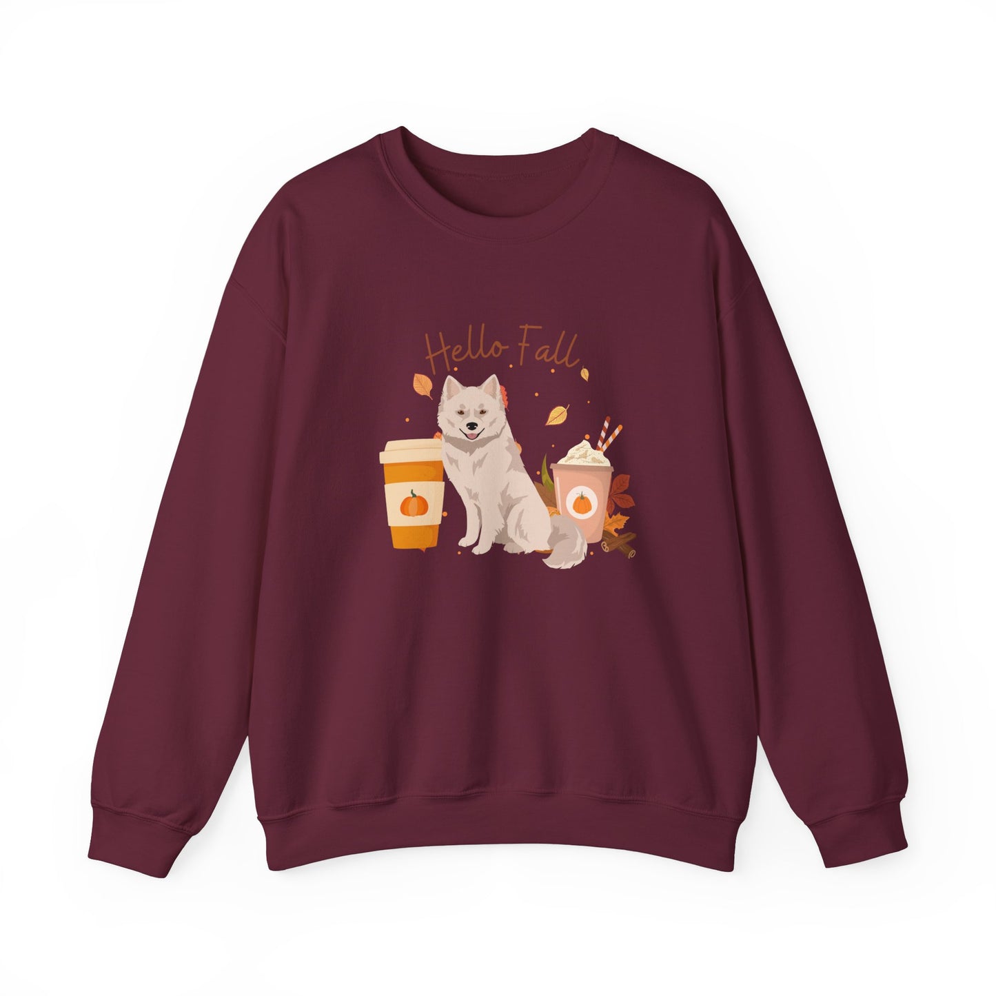 Nenets Herding Laika Dog Fall Halloween Unisex Heavy Blend Crewneck Sweatshirt