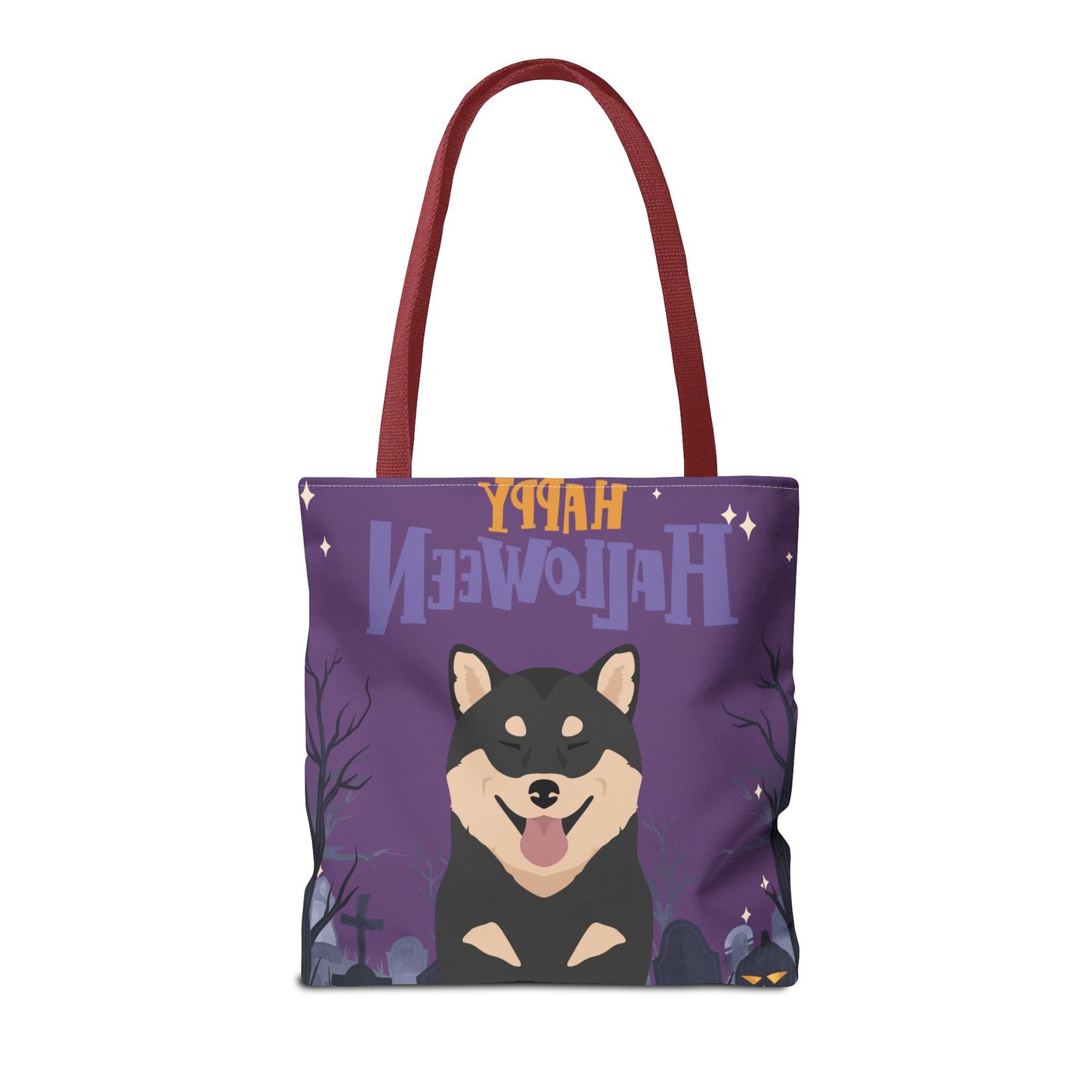 Shiba Inu Dog Happy Halloween Tote Bag 16x16
