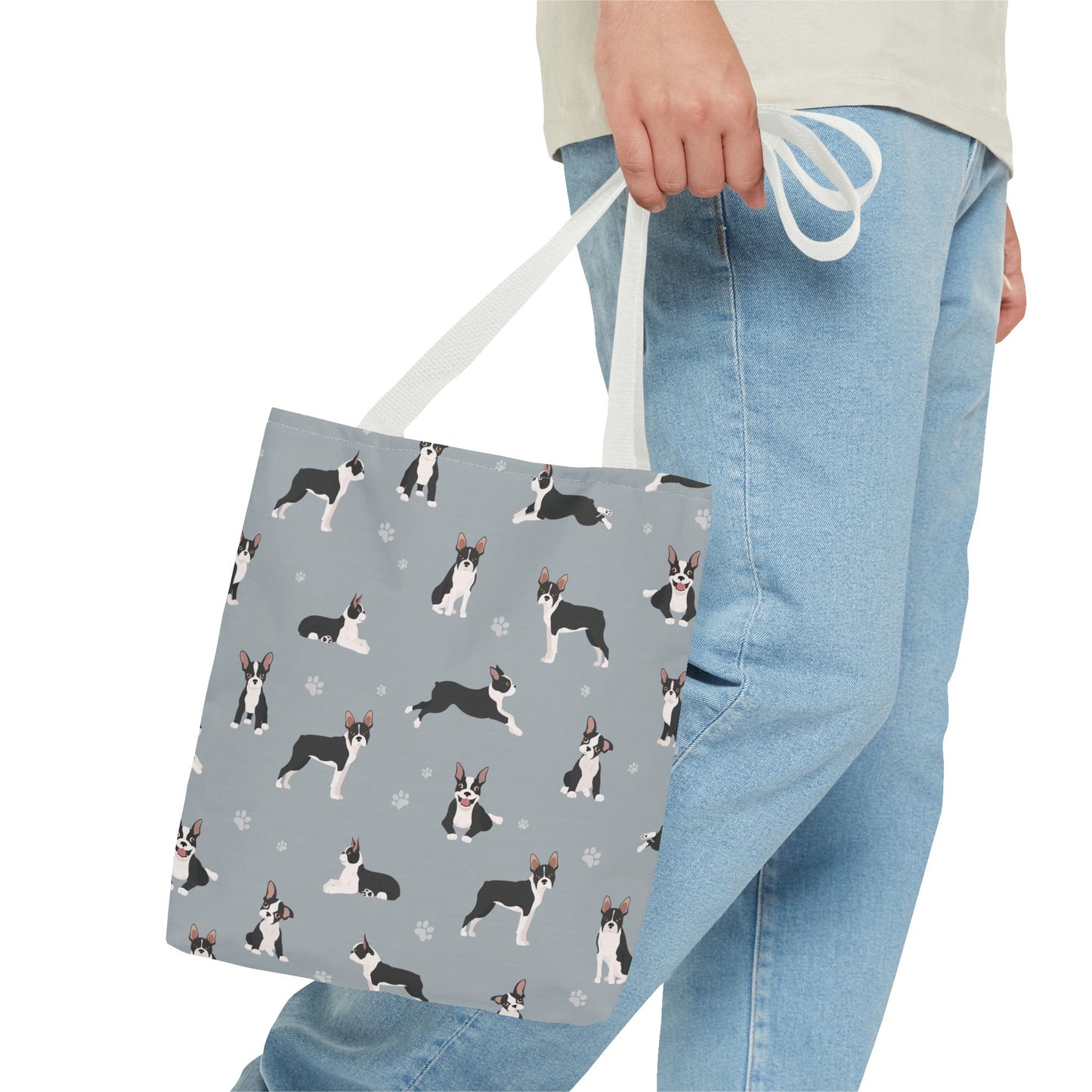 Boston Terrier Dog Tote Bag, Terrier Dog Mom Gift